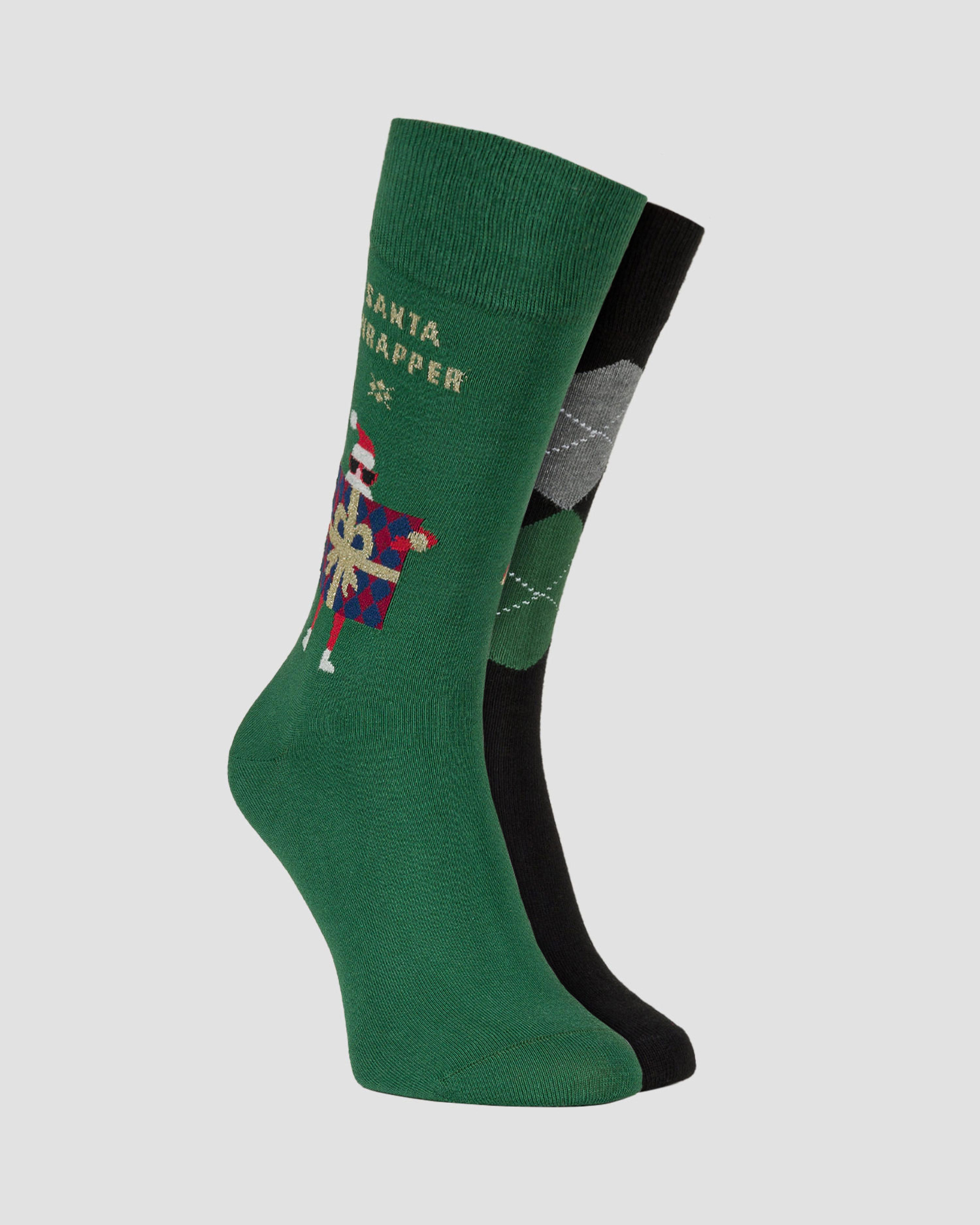 Men's Christmas socks 2 pairs in Burlington X-Mas Gift Box