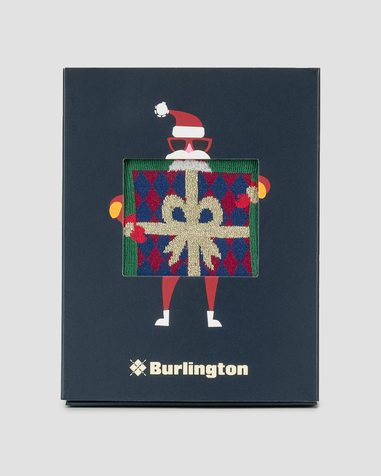 Men's Christmas socks 2 pairs in Burlington X-Mas Gift Box