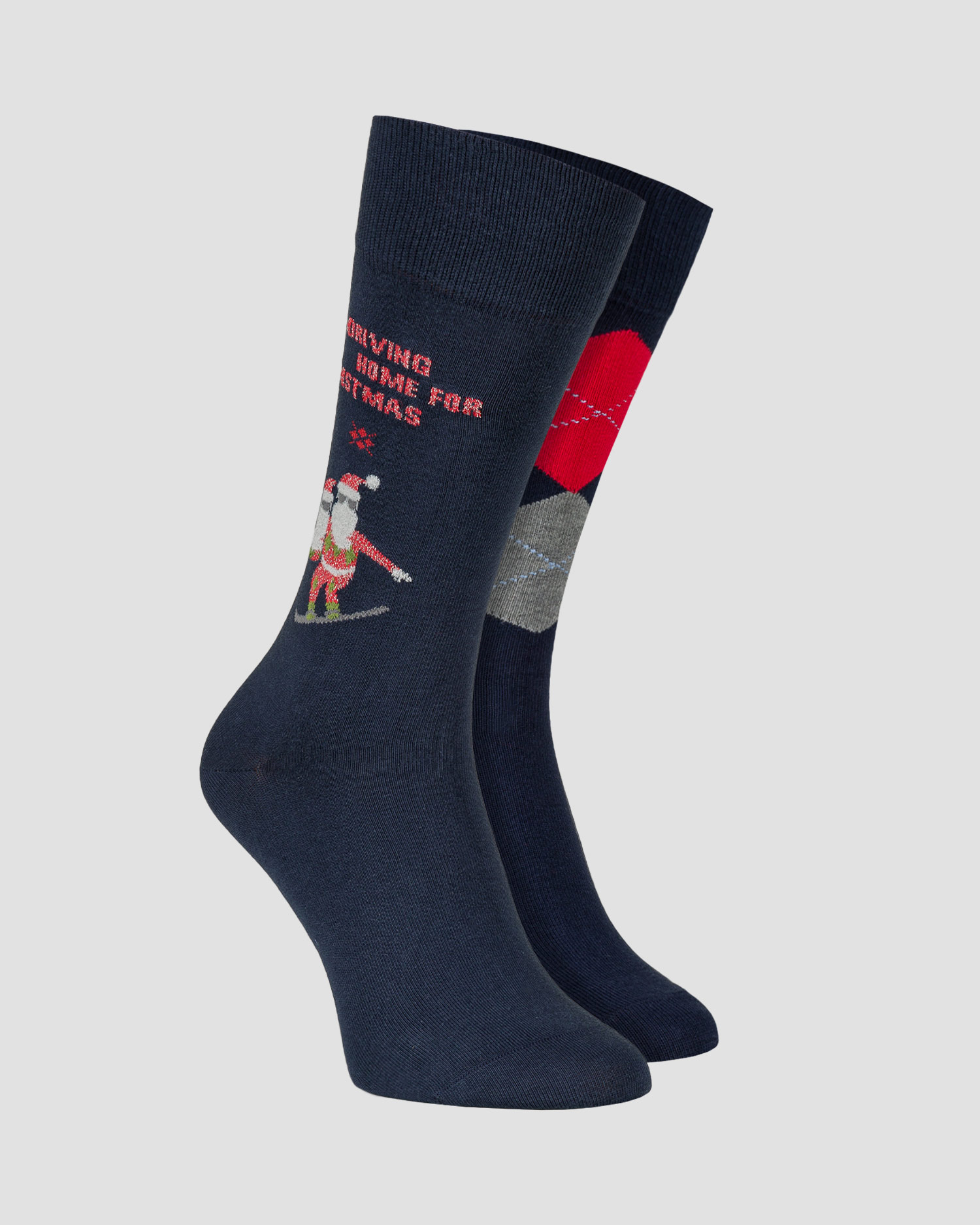 Men's Christmas socks 2-pair in Burlington X-Mas Gift Box