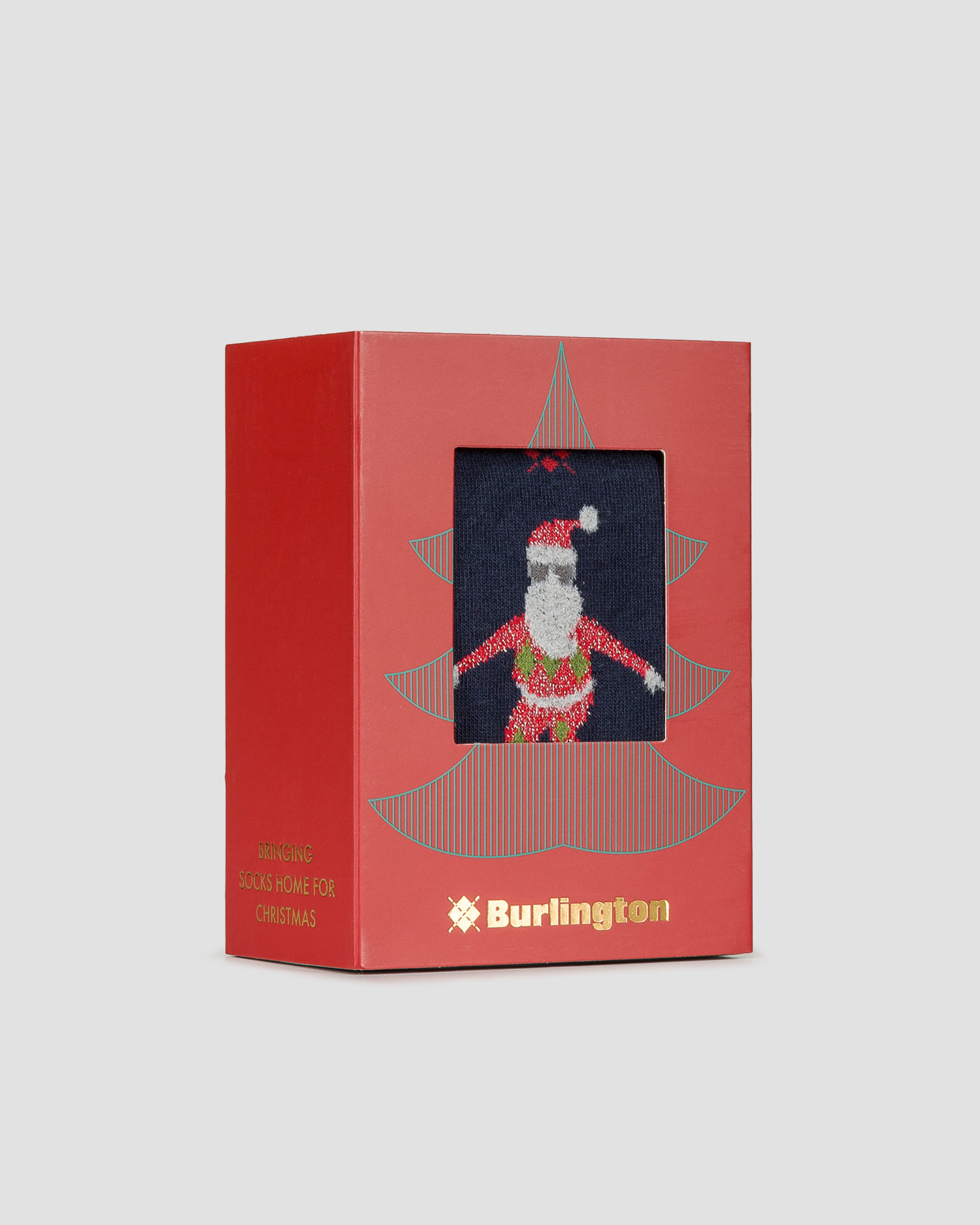 Men's Christmas socks 2-pair in Burlington X-Mas Gift Box