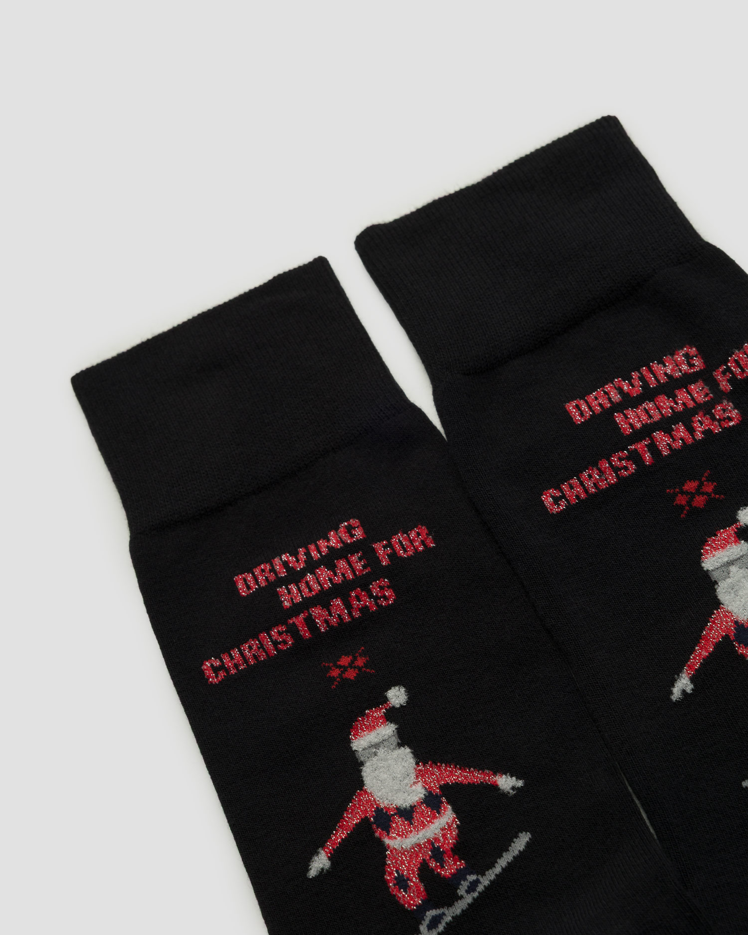 Calzini natalizi da uomo Burlington Snowboarding Santa