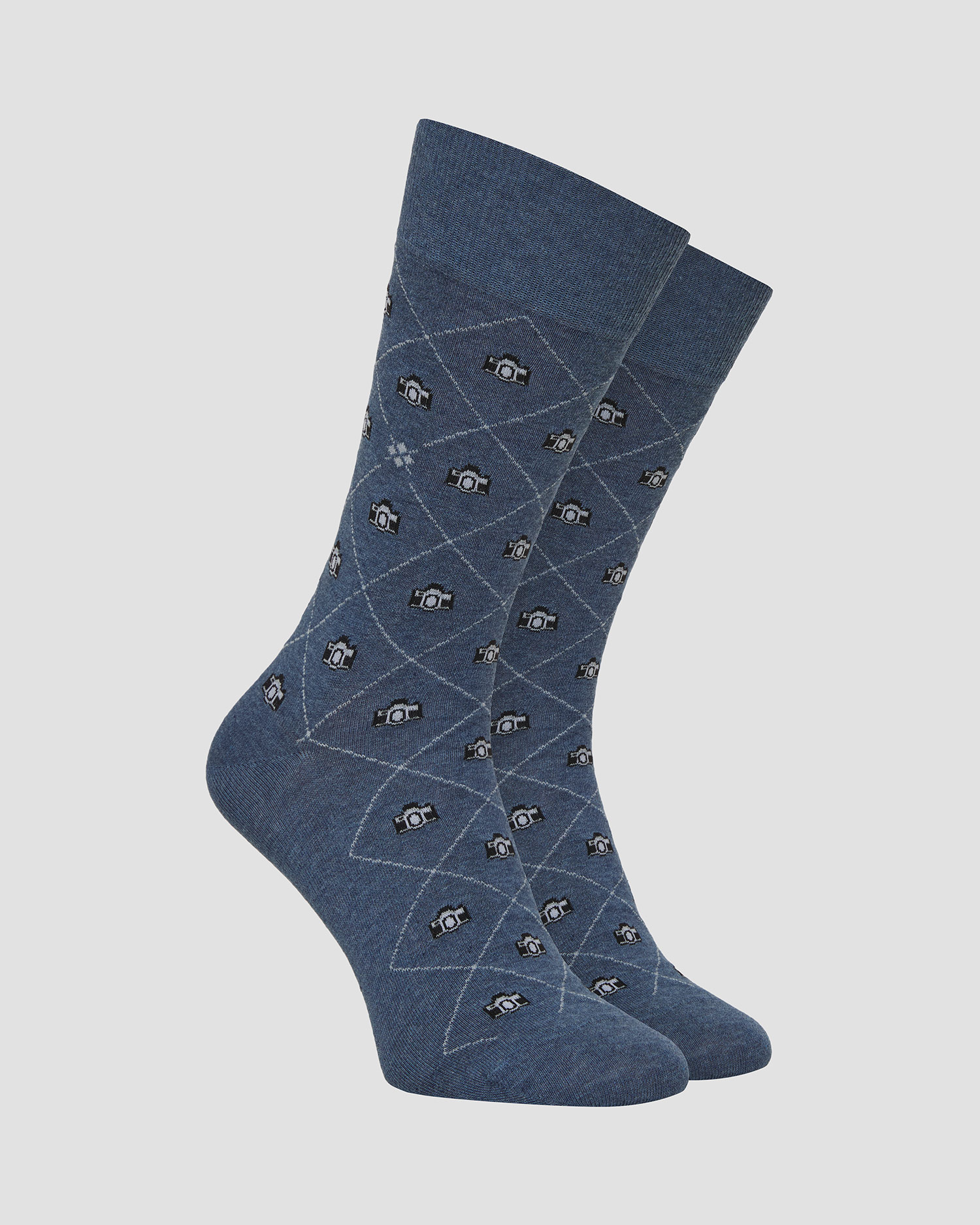 Calzini da uomo Burlington Snapshots blu