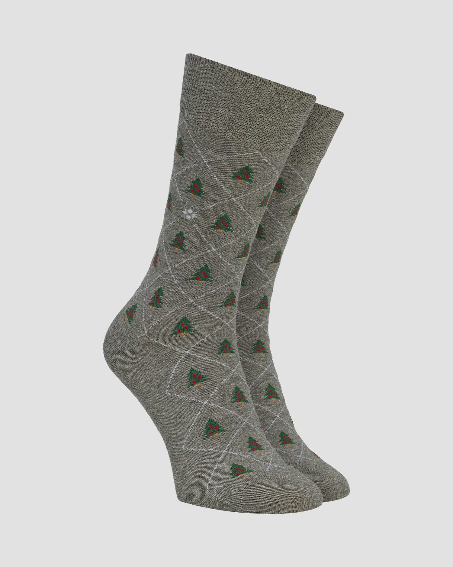 Men's socks Burlington Christmas Tree grey 