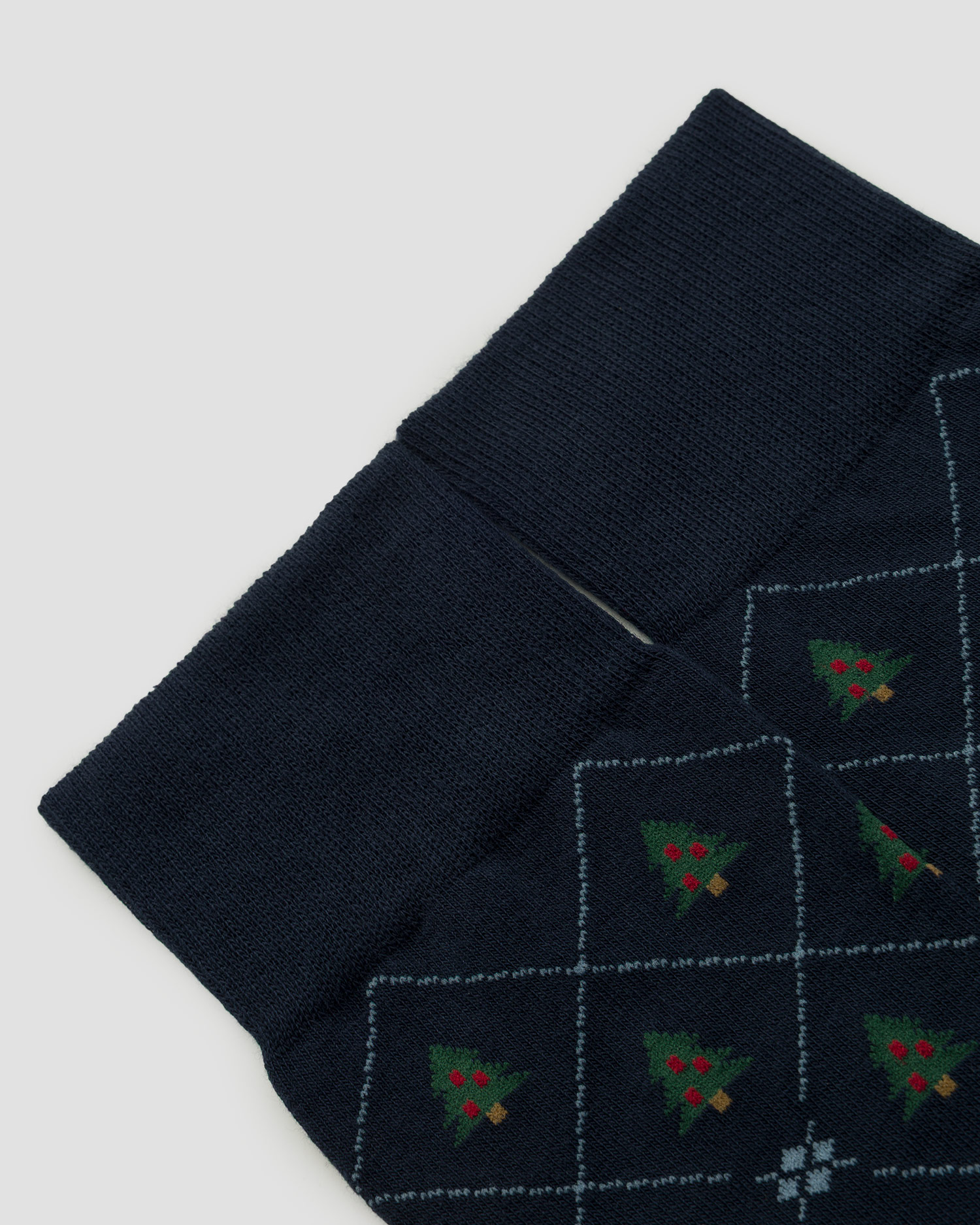 Men's socks Burlington Christmas Tree navy blue