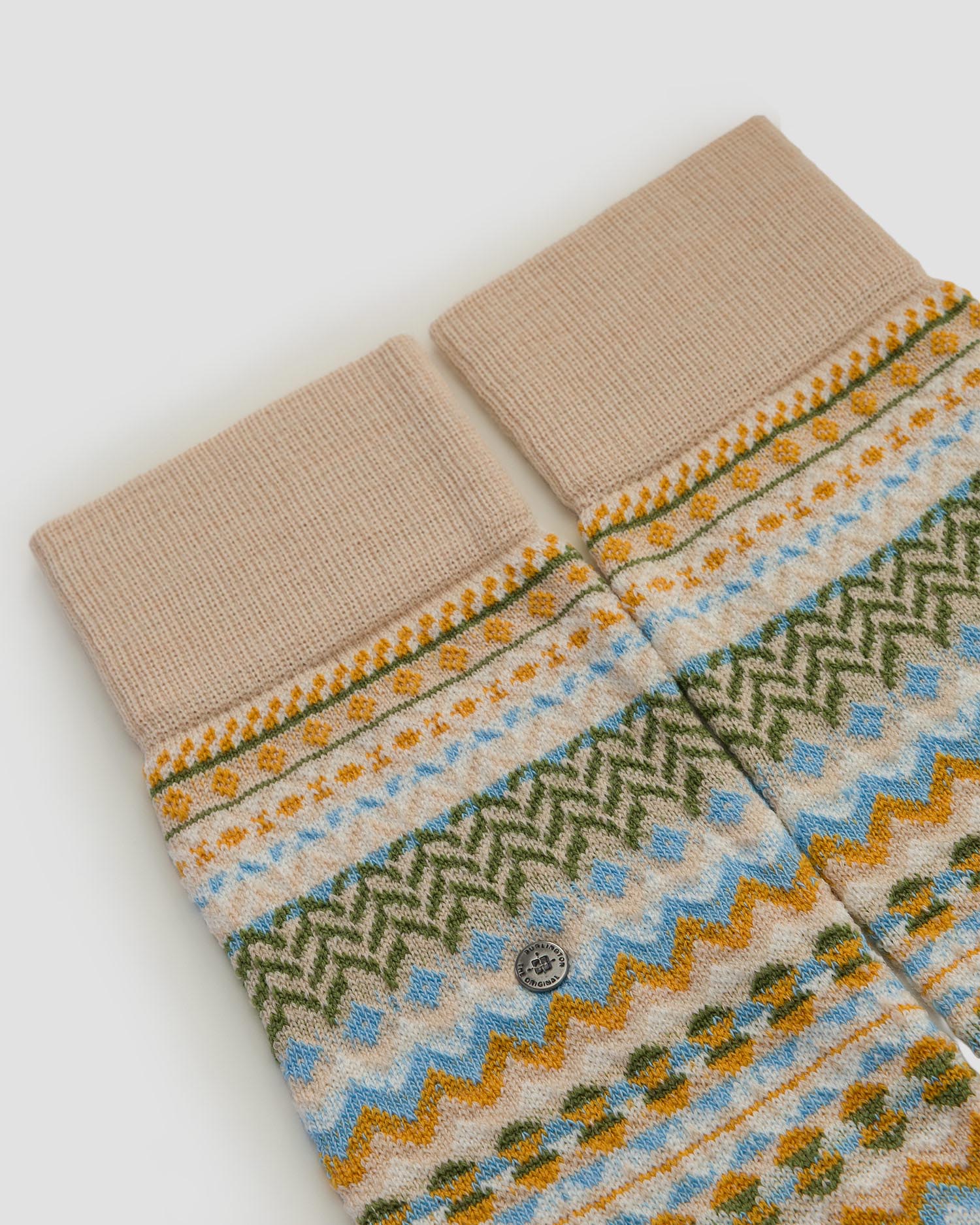 Calzini in lana da uomo Burlington Fair Isle
