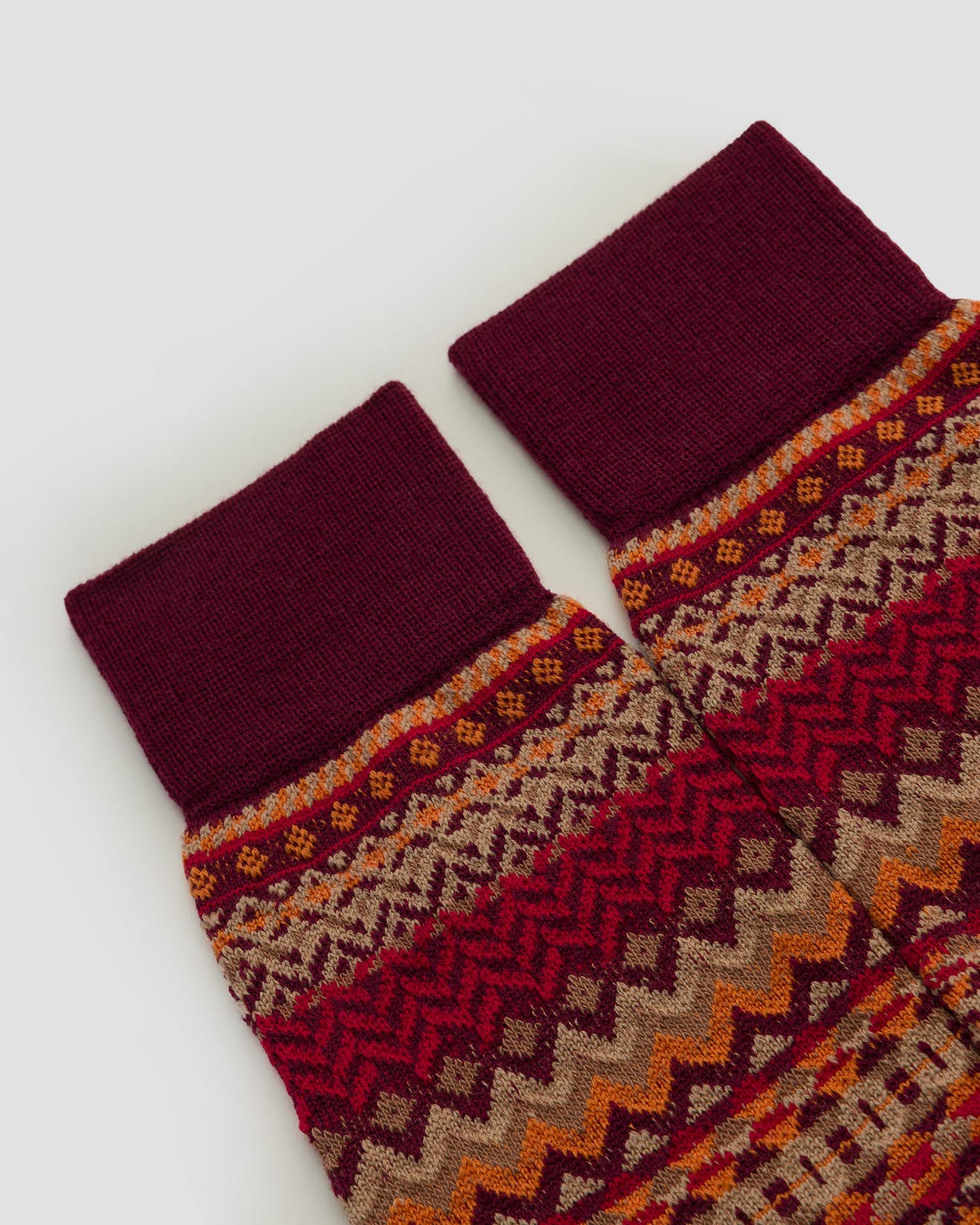 Calzini in lana da uomo Burlington Fair Isle
