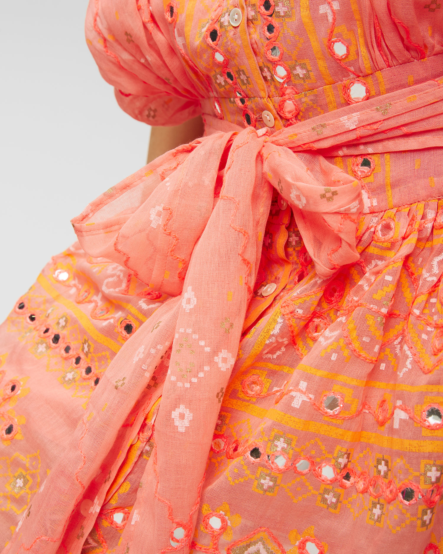 Robe Juliet Dunn Mosaic Blouson Dress