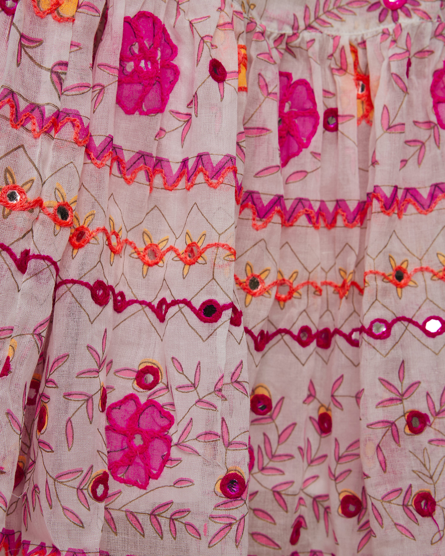 Robe d'été avec broderie pour femmes Juliet Dunn Boho