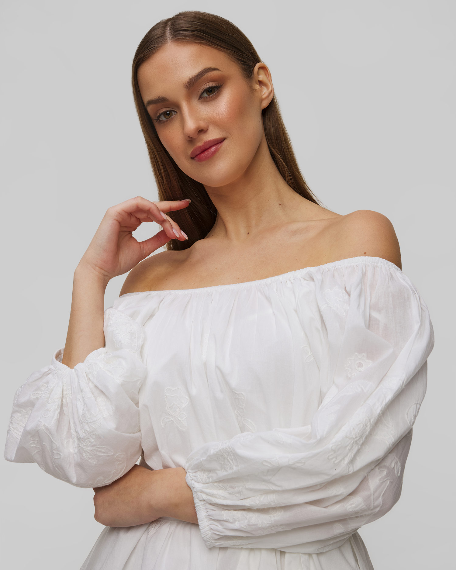 Robe d'été blanche Juliet Dunn Boho