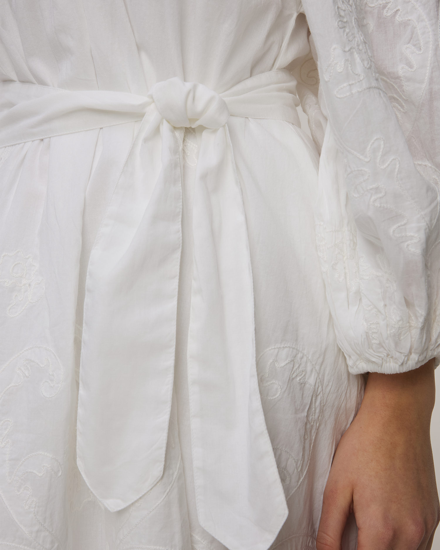 Robe d'été blanche Juliet Dunn Boho