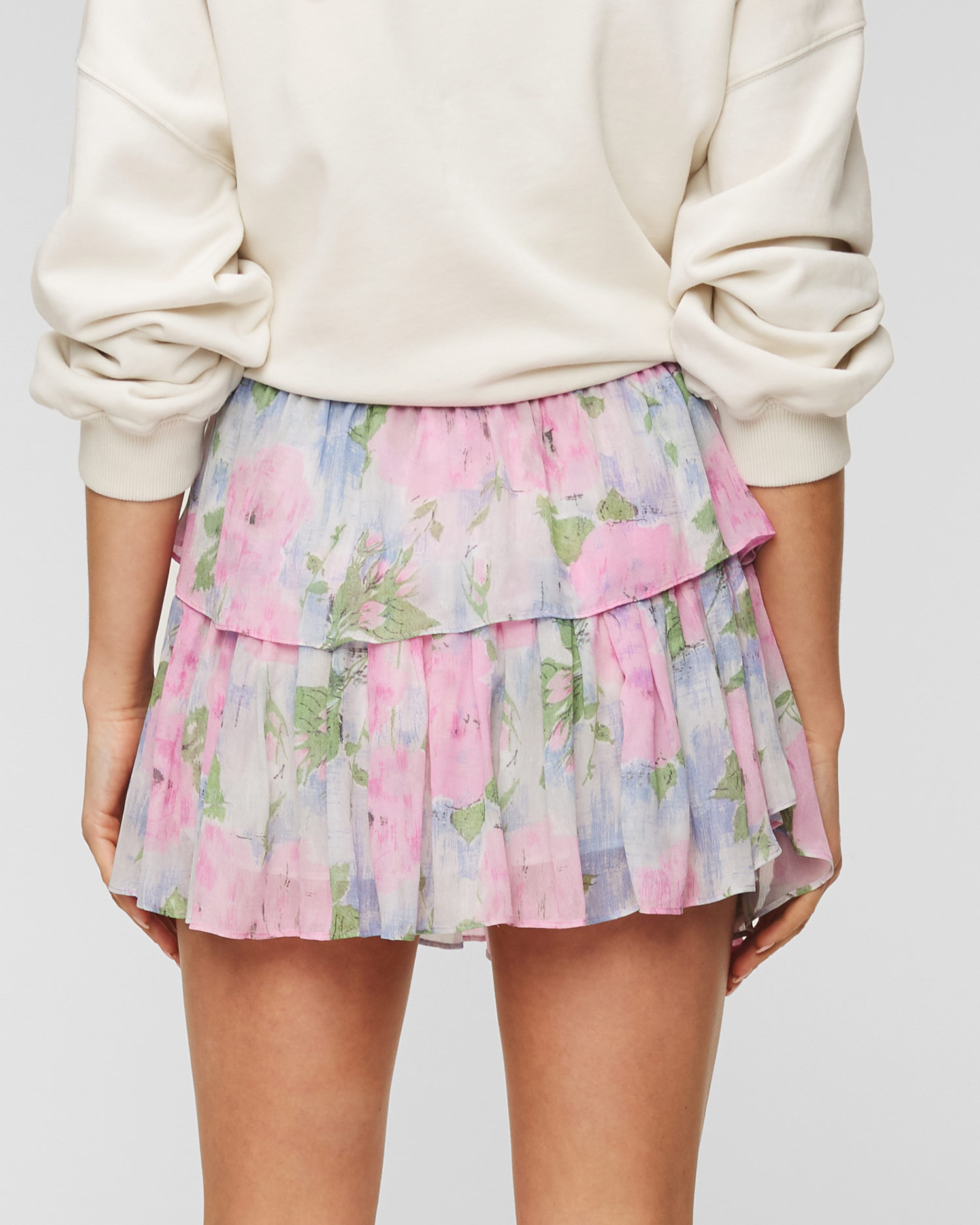 Spódniczka LoveShackFancy RUFFLE MINI SKIRT