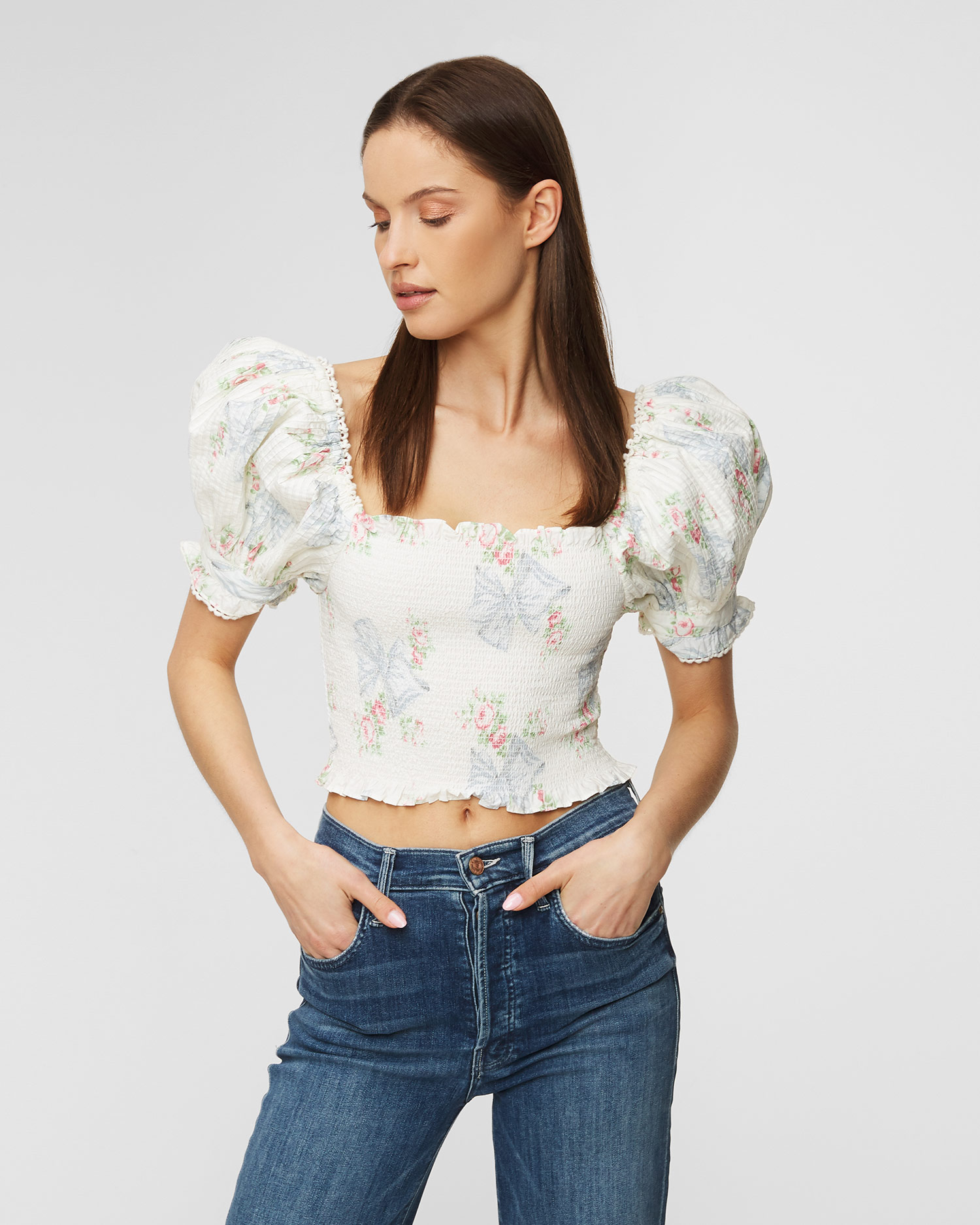 Top LOVESHACKFANCY CALYPSO