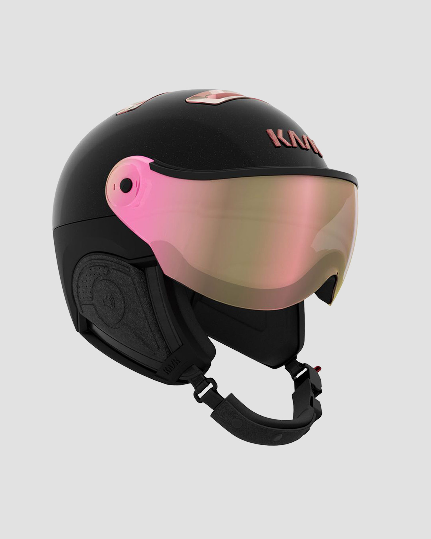Kask narciarski KASK Chrome Visor Vibes, Kolor/Wzór: Czarny