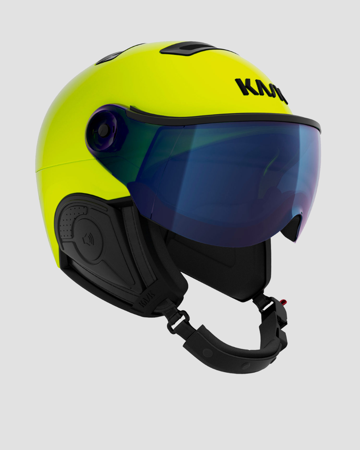 Casco da sci KASK Firefly Visor Vibes, Colore/Disegno: Żółty