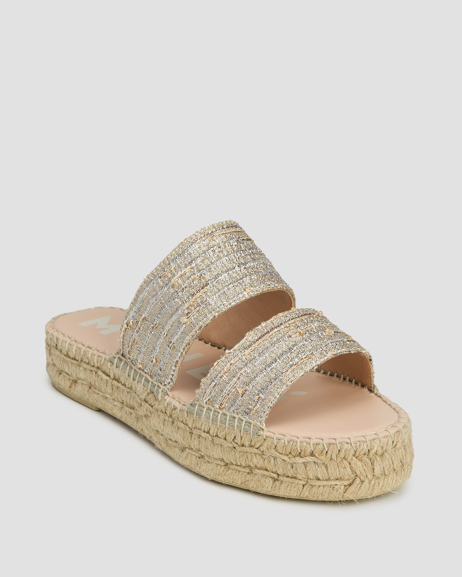 Dámske sandále Manebi Double Sole 2 Bands Sandals zlaté