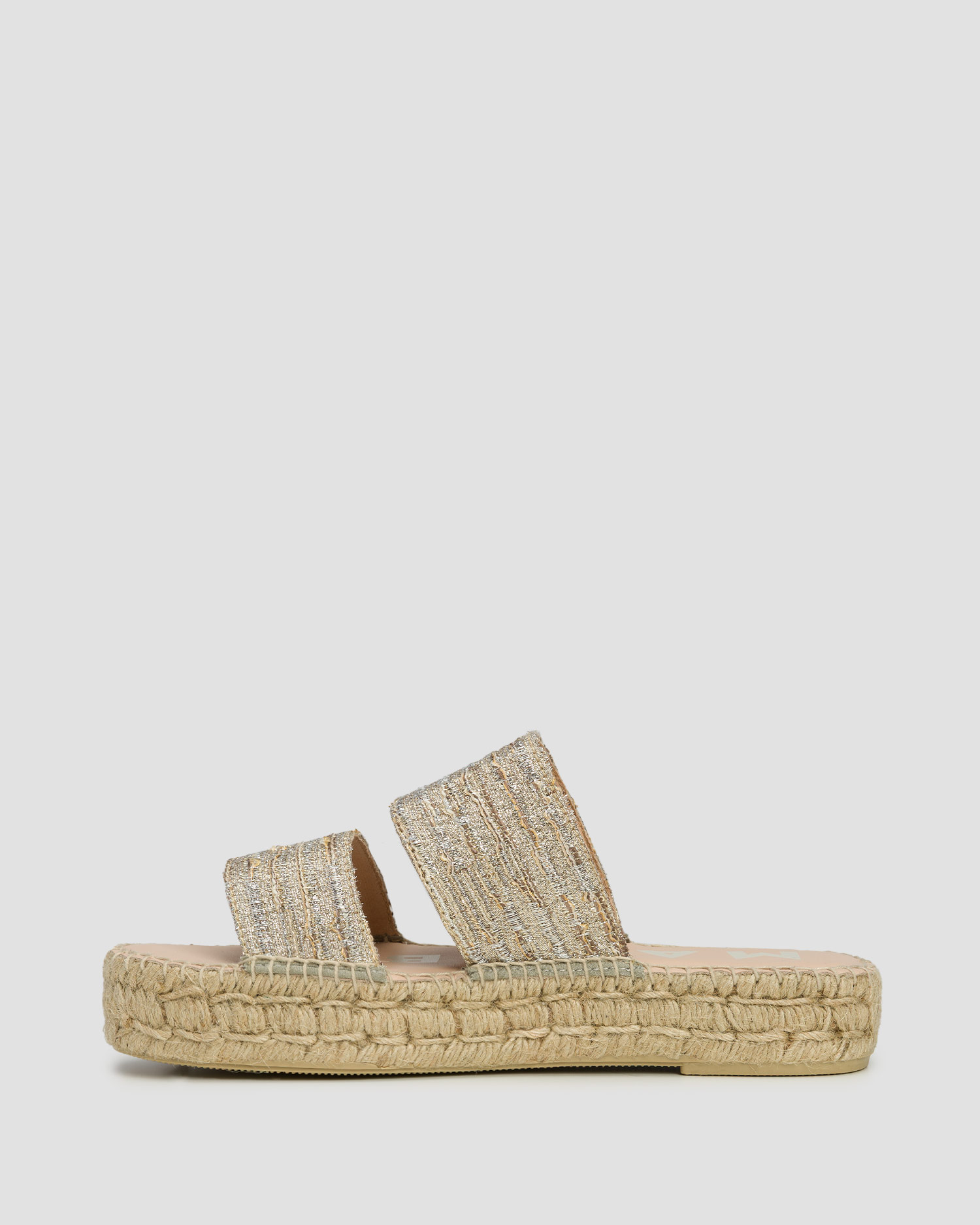 Dámske sandále Manebi Double Sole 2 Bands Sandals zlaté