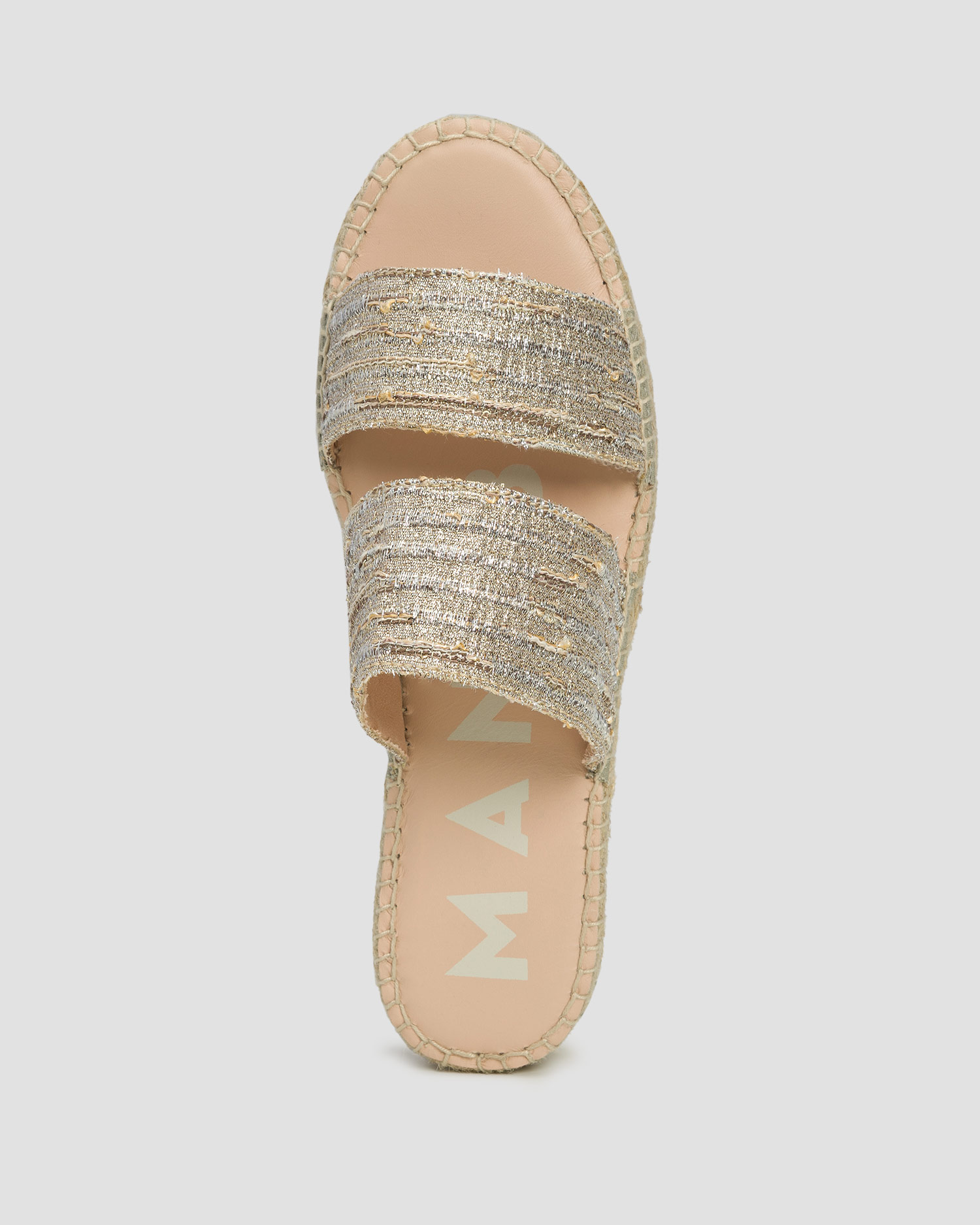 Dámske sandále Manebi Double Sole 2 Bands Sandals zlaté