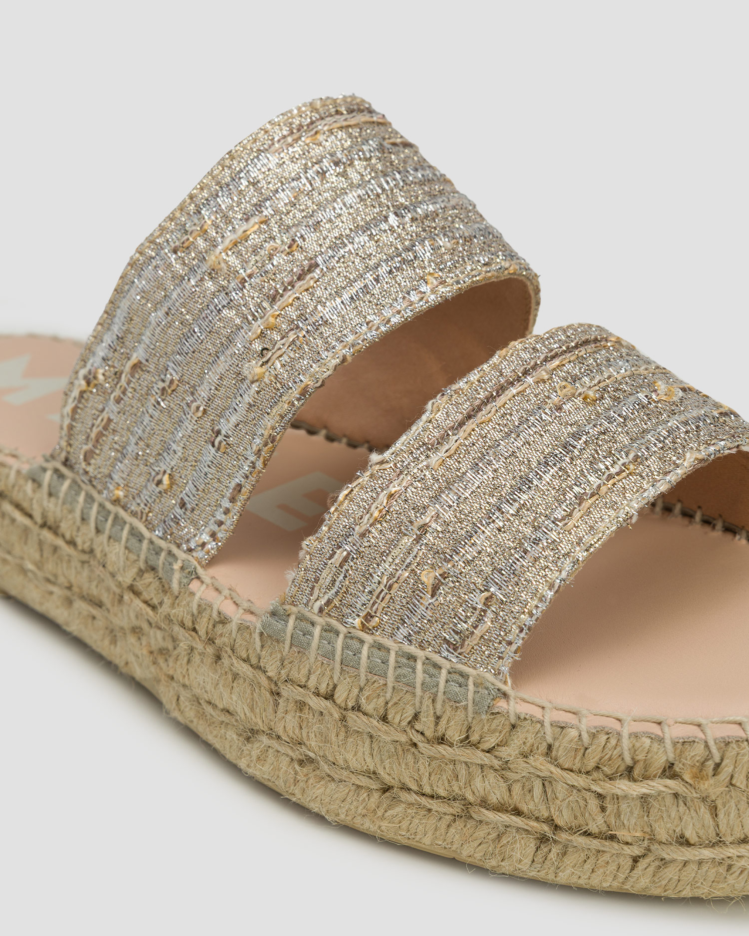 Dámske sandále Manebi Double Sole 2 Bands Sandals zlaté