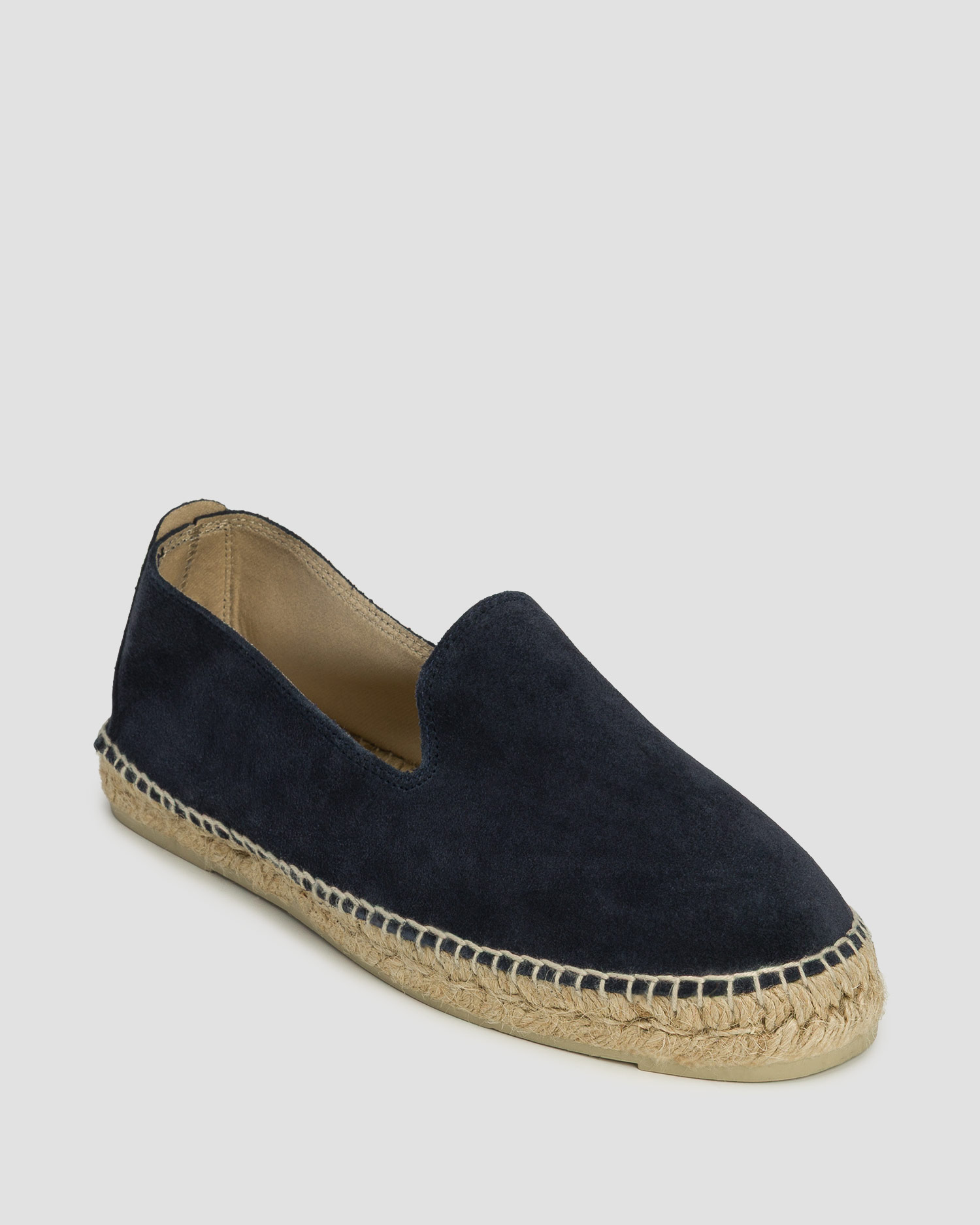 Pánske semišové espadrilky Manebi Hamptons Flat Espadrilles tmavo modré
