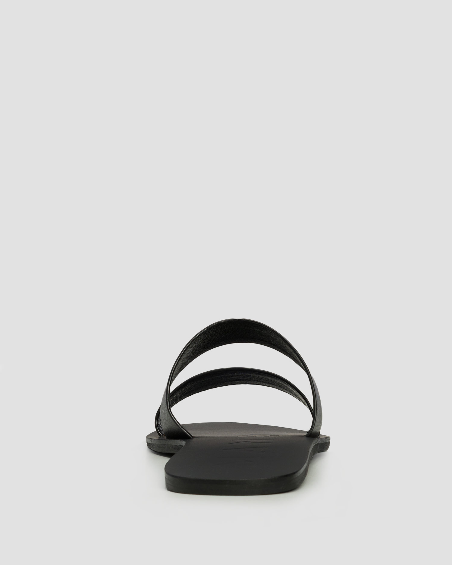 Dámske šľapky Manebi Leather Two Bands Sandals Canyon čierne