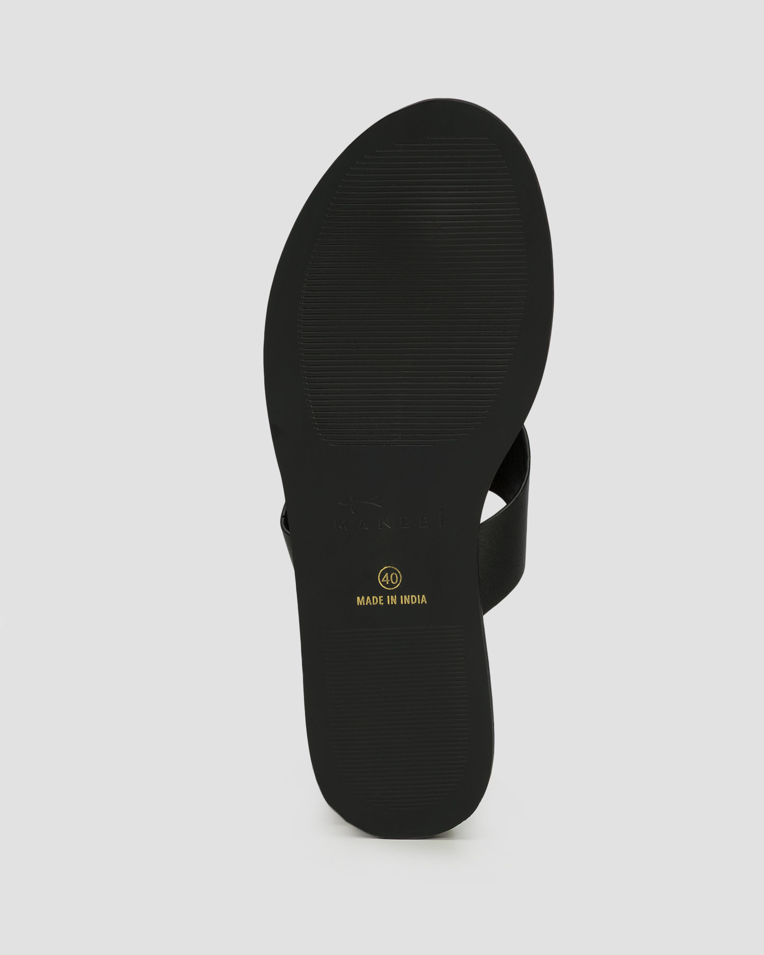 Dámske kožené sandále Manebi Leather Sandals čierne