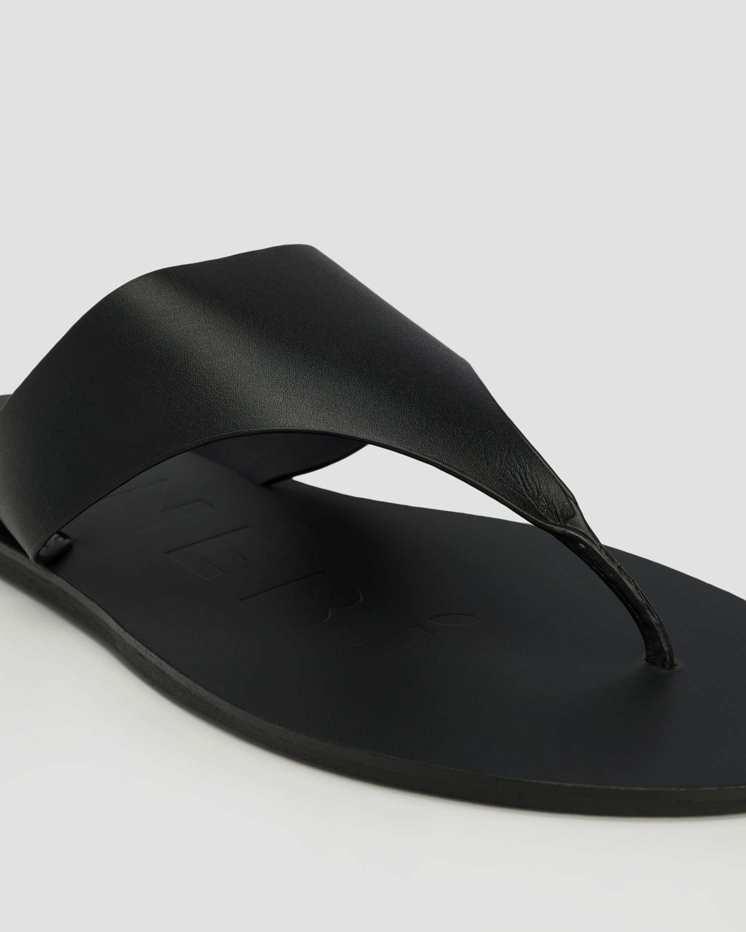 Dámske kožené sandále Manebi Leather Sandals čierne