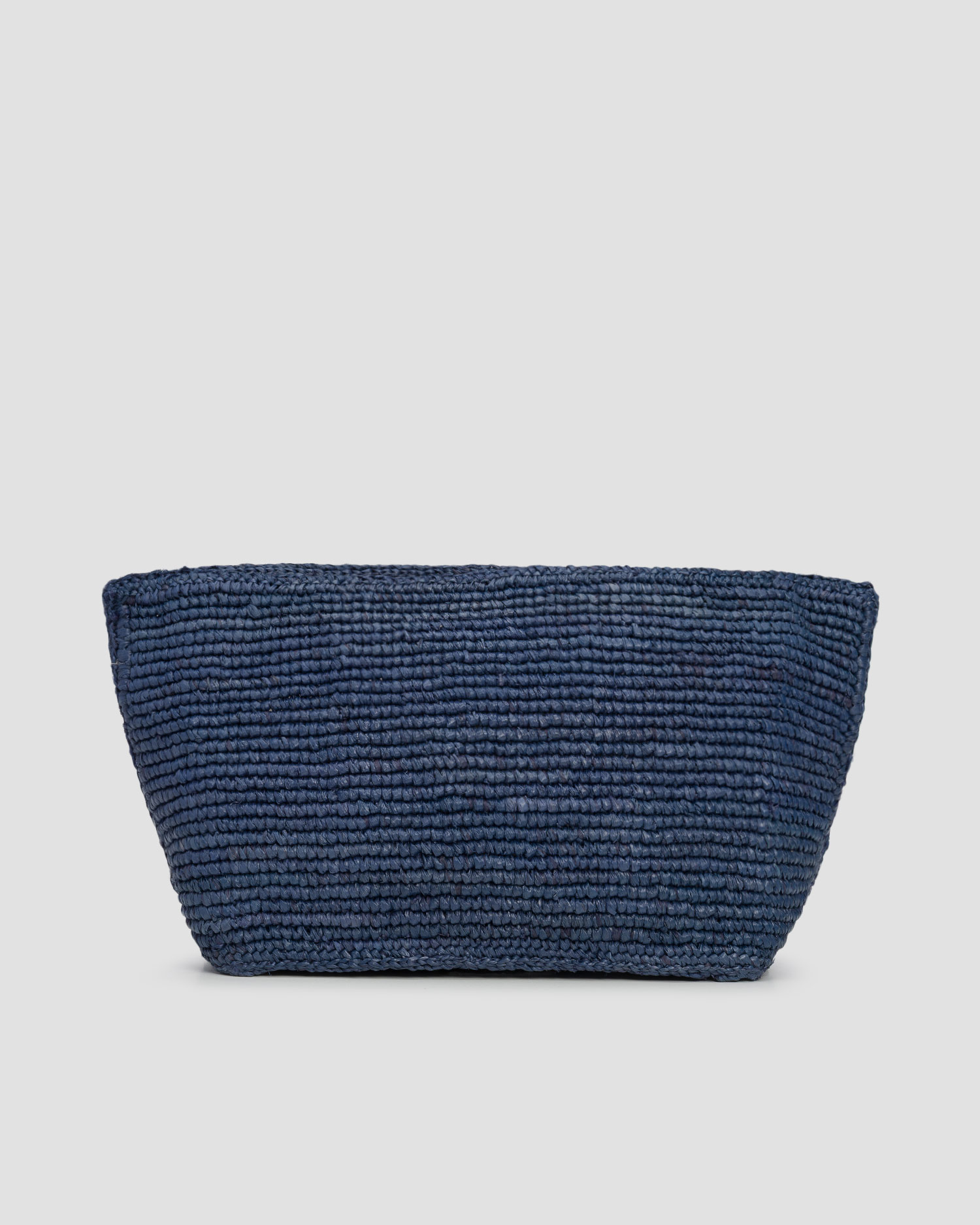 Ručne pletená taška Manebi Tender2tote Rafia tmavomodrá