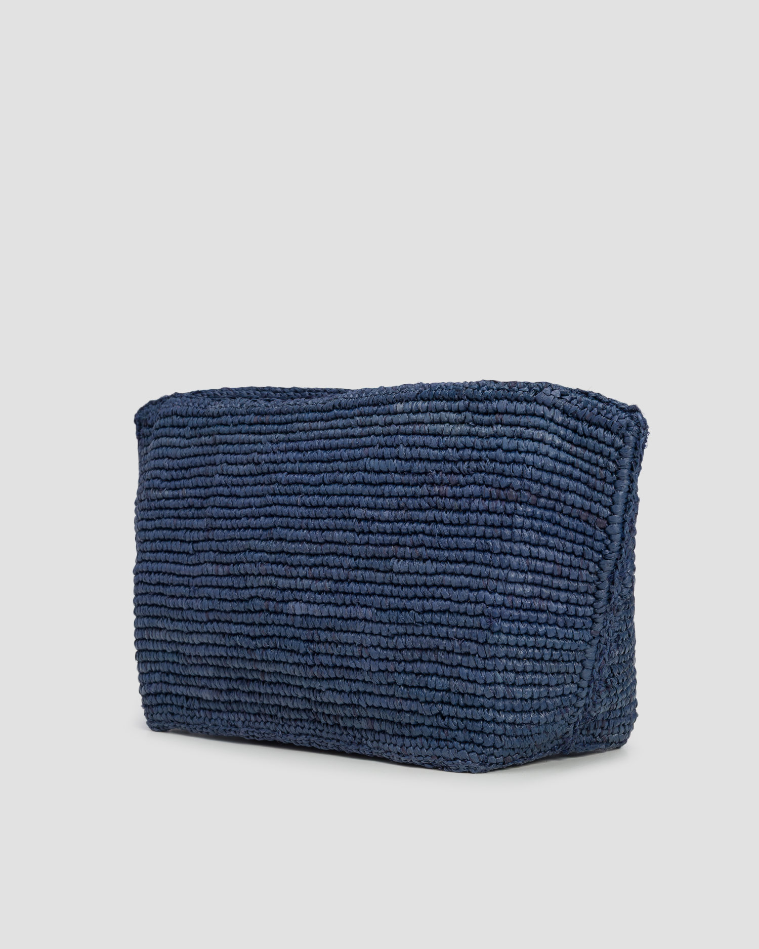 Ručne pletená taška Manebi Tender2tote Rafia tmavomodrá