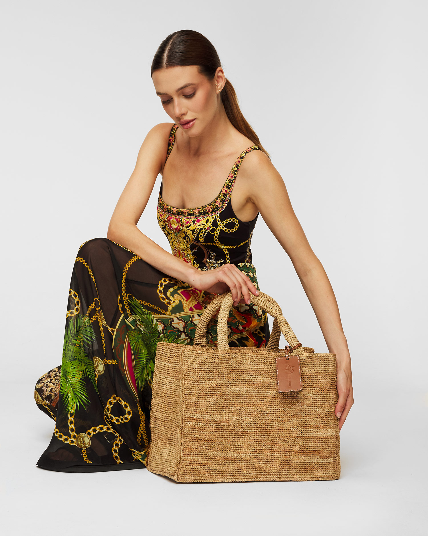 Manebi Sunset Bag Large Korbtasche