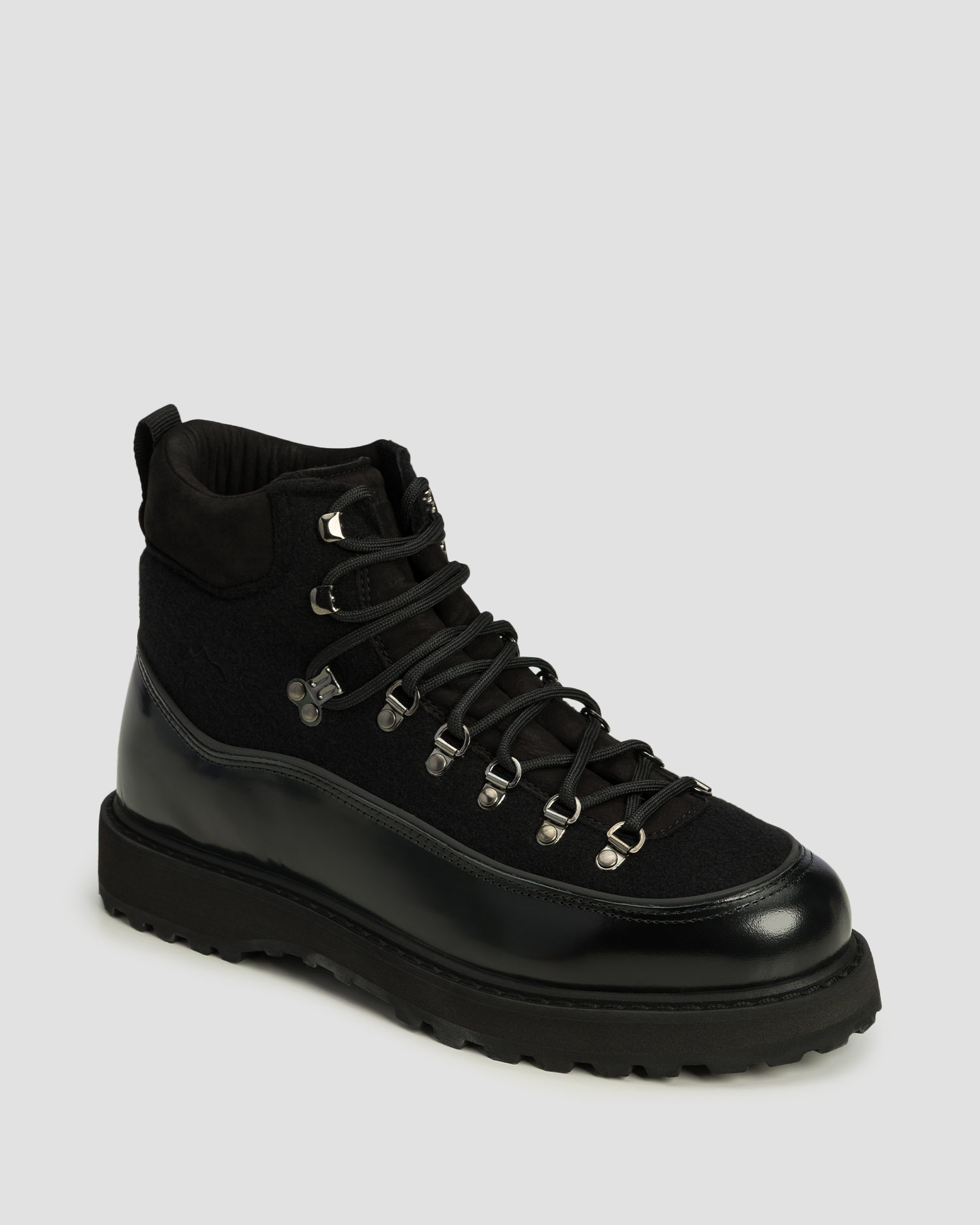 Chaussures en cuir noires pour hommes Diemme Roccia Vet Gala