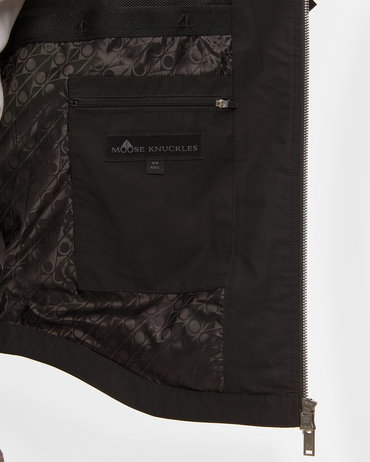 Men' black Moose Knuckles Charlesbourg Shirt Jacket