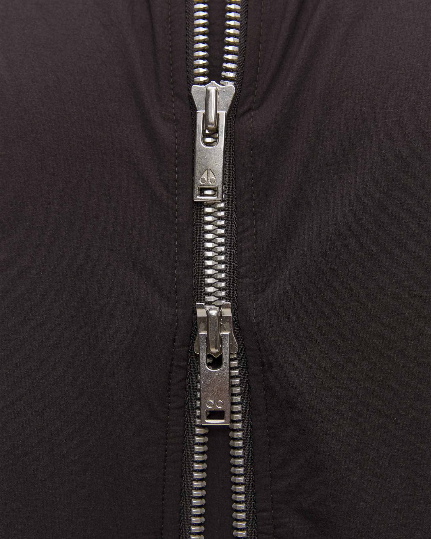 Men's black Moose Knuckles Courville Bomber Crinkle