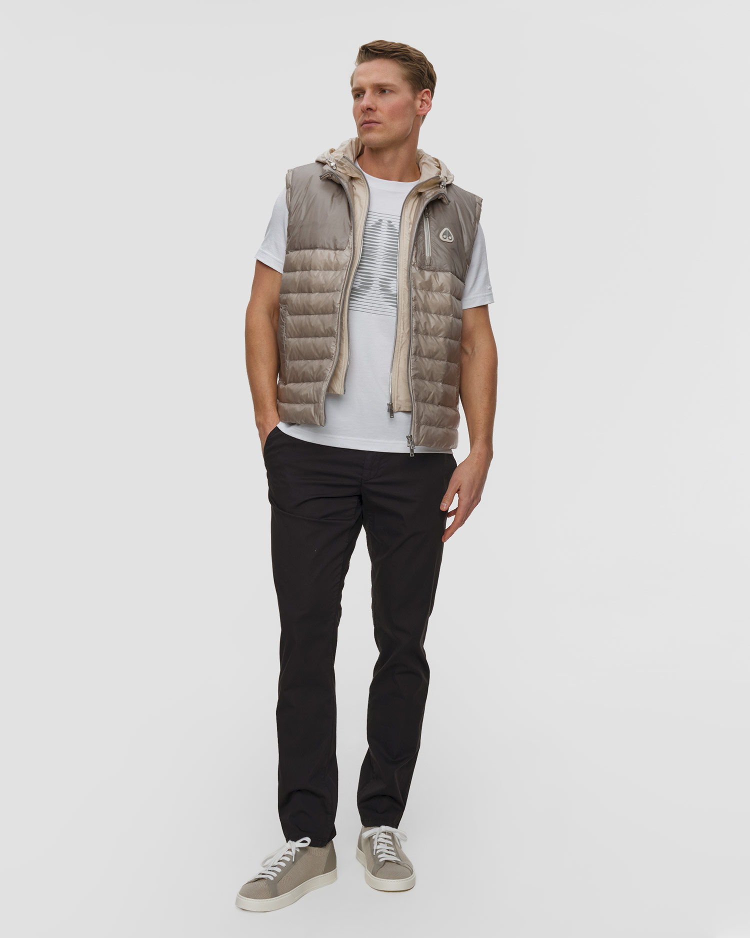 Pánská péřová vesta Moose Knuckles Cloud Walker Vest