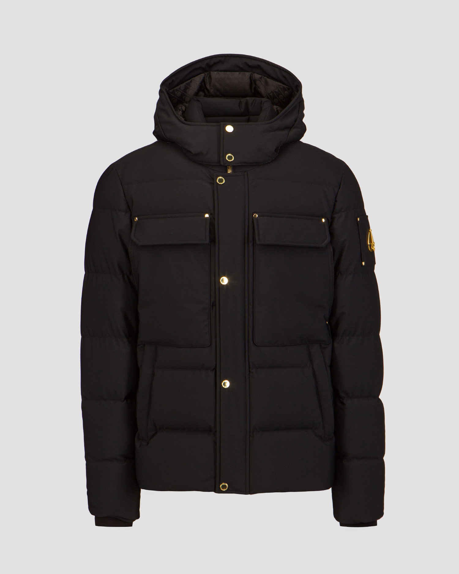 Czarna kurtka puchowa męska Moose Knuckles Skillman Jacket