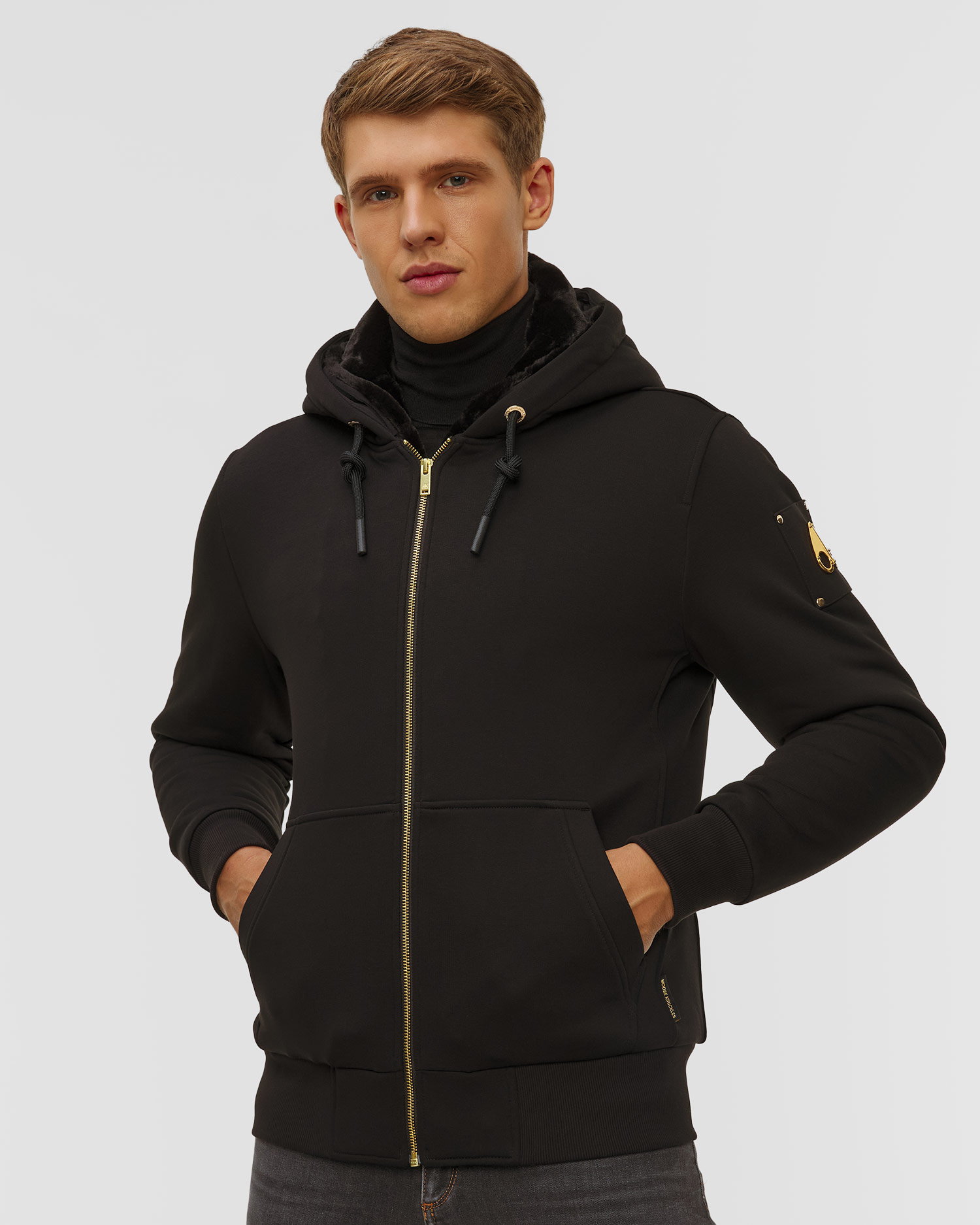 Pánska čierna mikina Moose Knuckles Linden Bunny