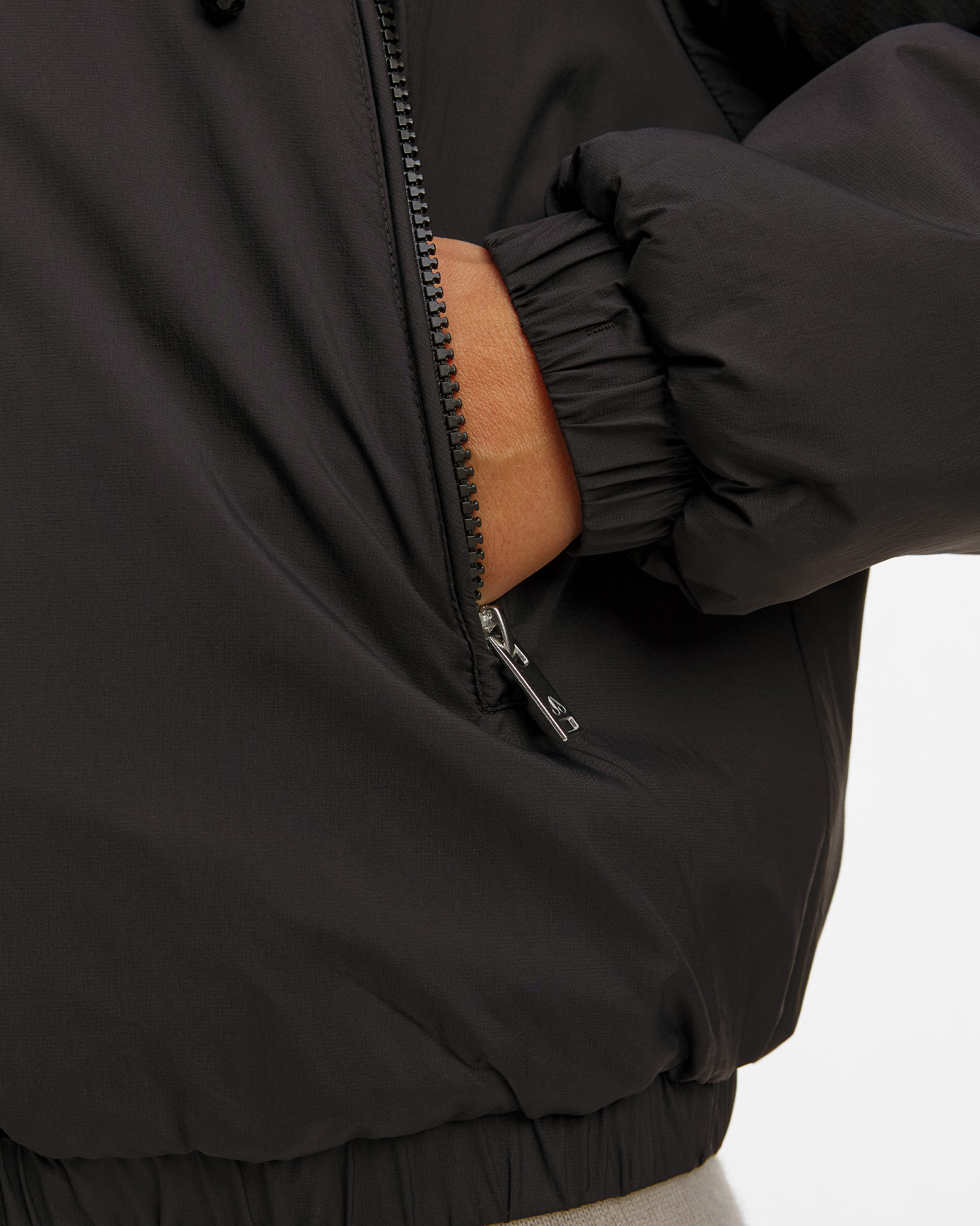 Women's black reversible jacket Moose Knuckles Eaton bunny 2