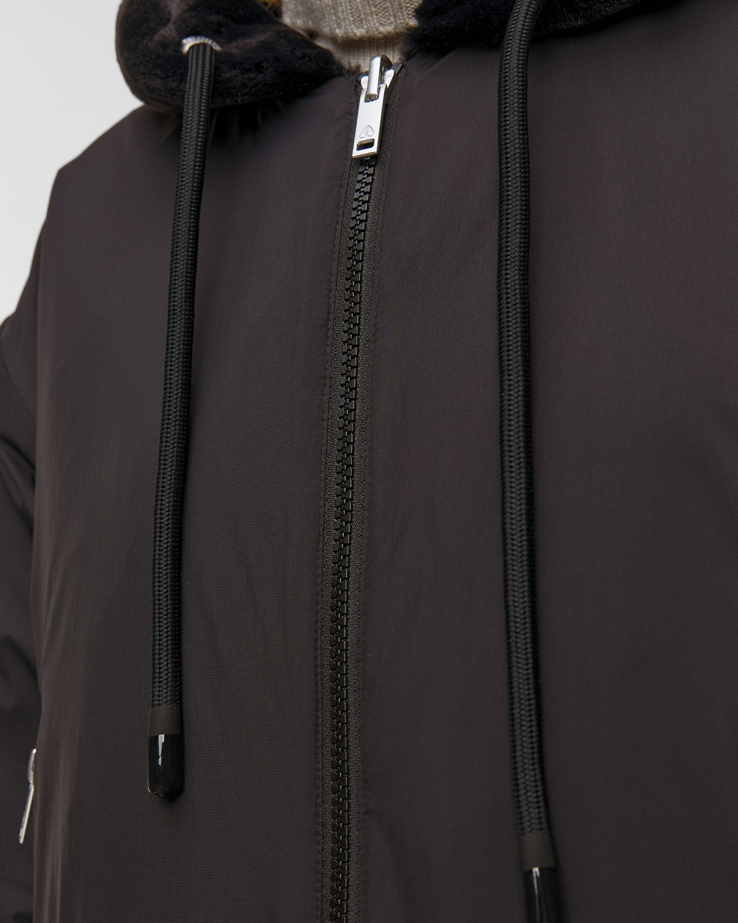 Women's black reversible jacket Moose Knuckles Eaton bunny 2