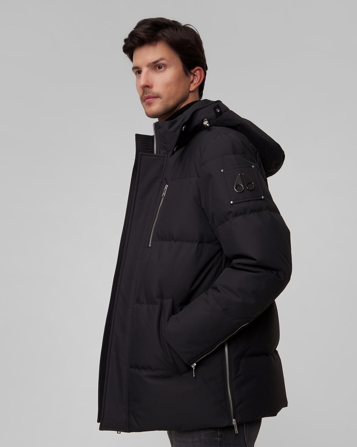 Moose Knuckles Cloud 3q Daunenjacke für Herren in Schwarz