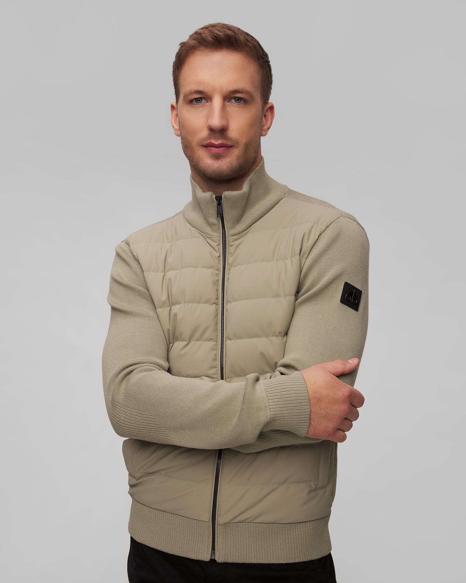 Zielona kurtka hybrydowa męska Moose Knuckles Kamet Hybrid Jacket