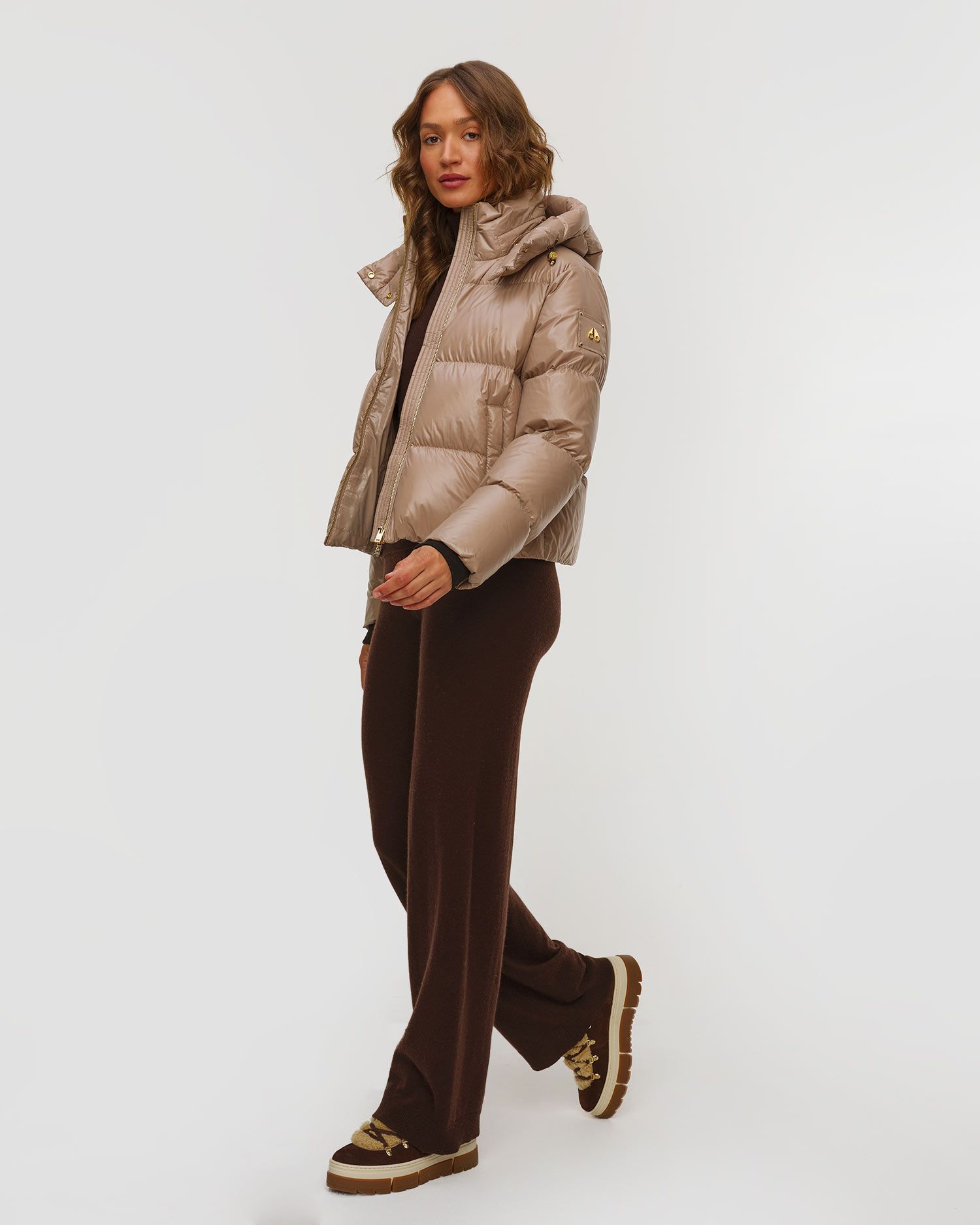 Doudoune pour femmes Moose Knuckles Moonstone Jacket Gold