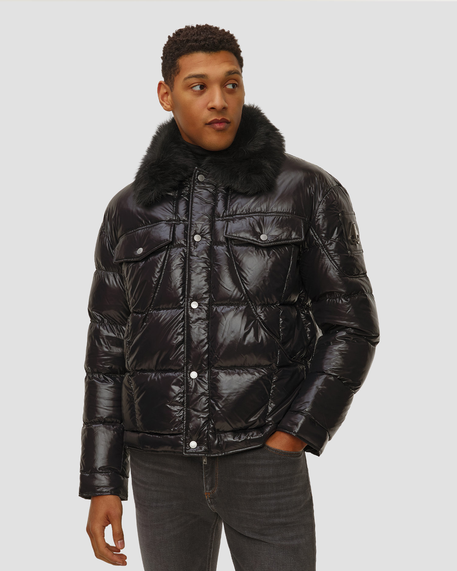 Piumino da uomo Moose Knuckles Briar Shirt Jacket