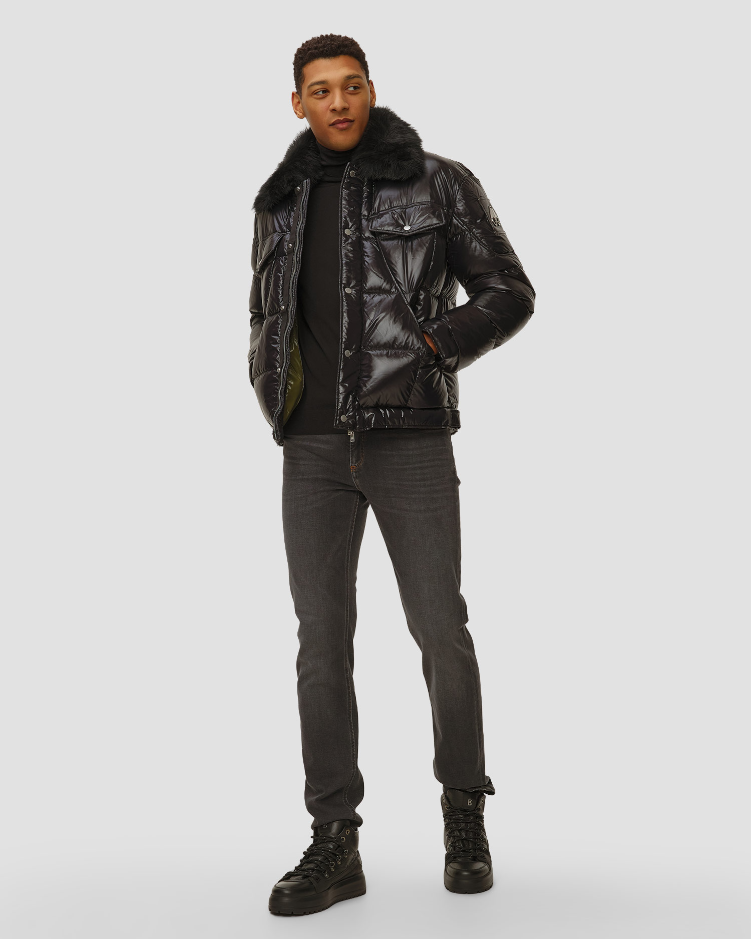 Piumino da uomo Moose Knuckles Briar Shirt Jacket