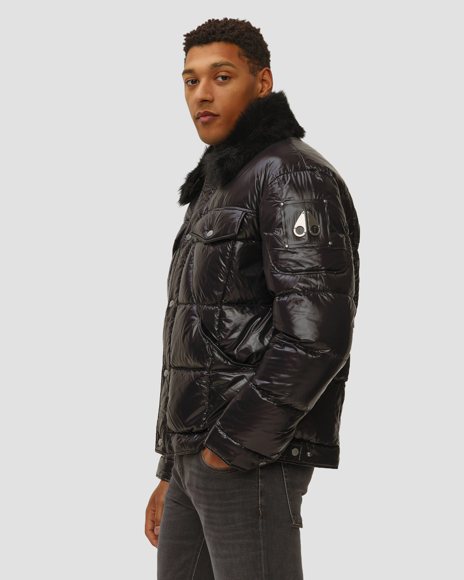 Piumino da uomo Moose Knuckles Briar Shirt Jacket