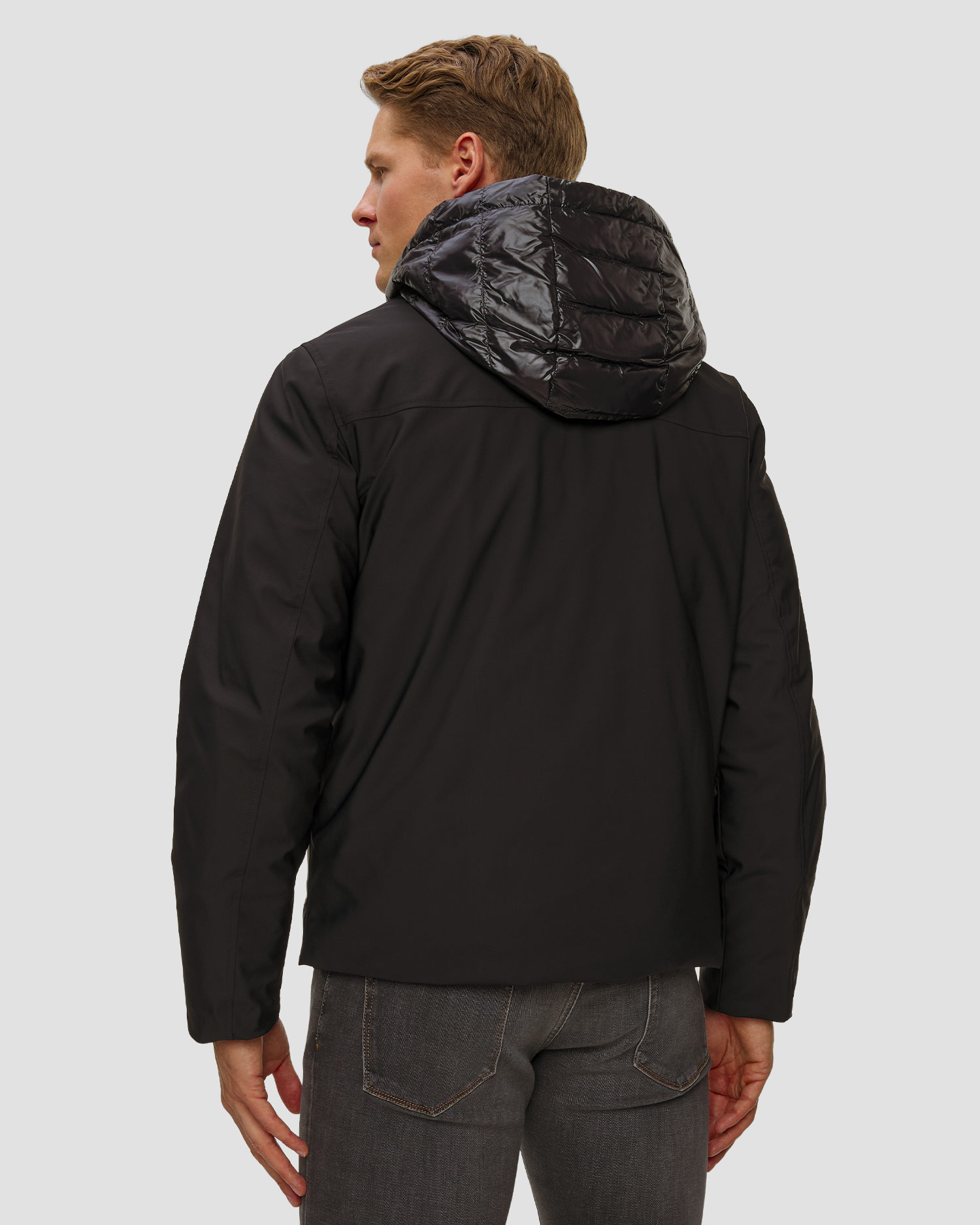 Piumino nero da uomo Moose Knuckles Revelstoke Jacket