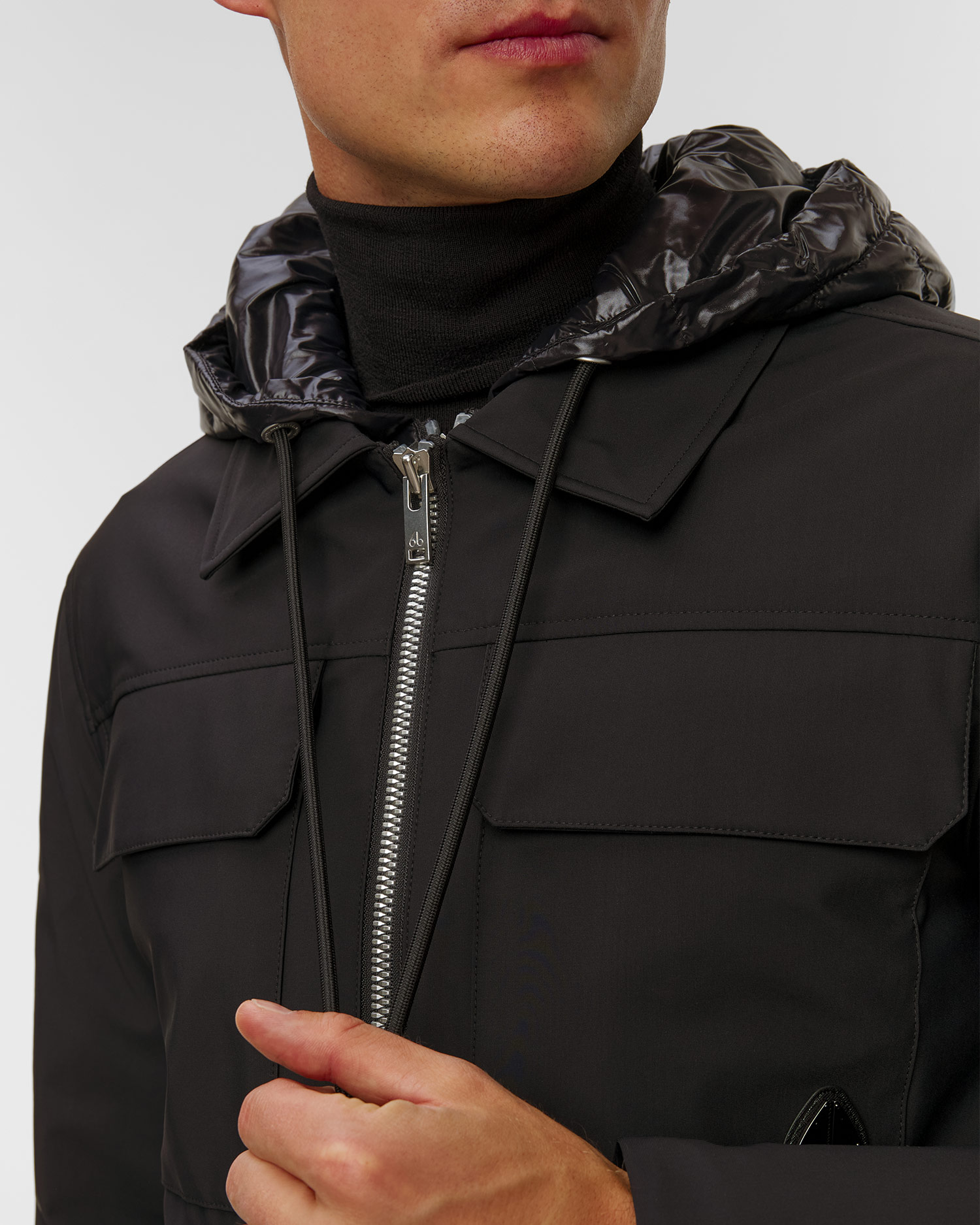 Piumino nero da uomo Moose Knuckles Revelstoke Jacket