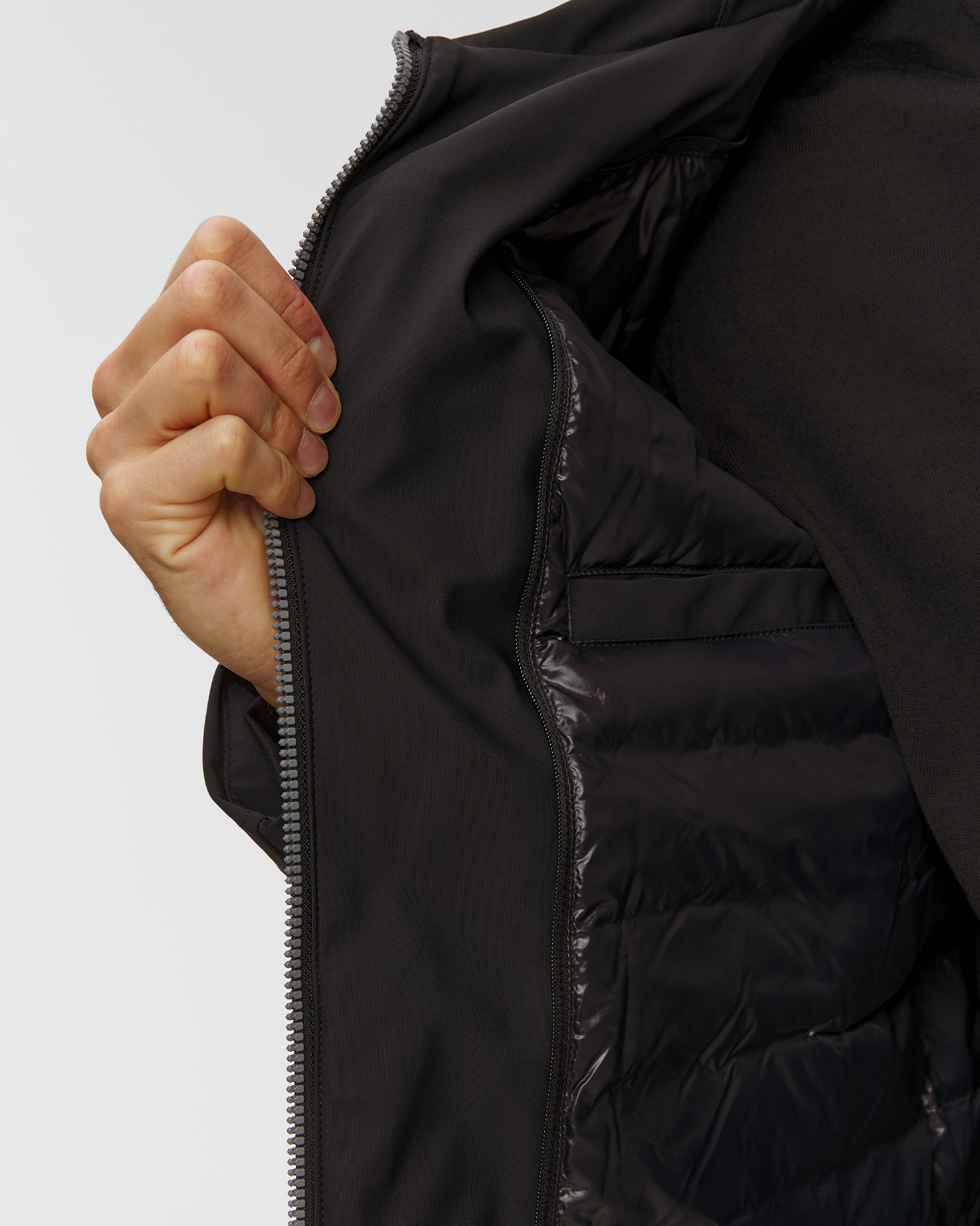 Piumino nero da uomo Moose Knuckles Revelstoke Jacket