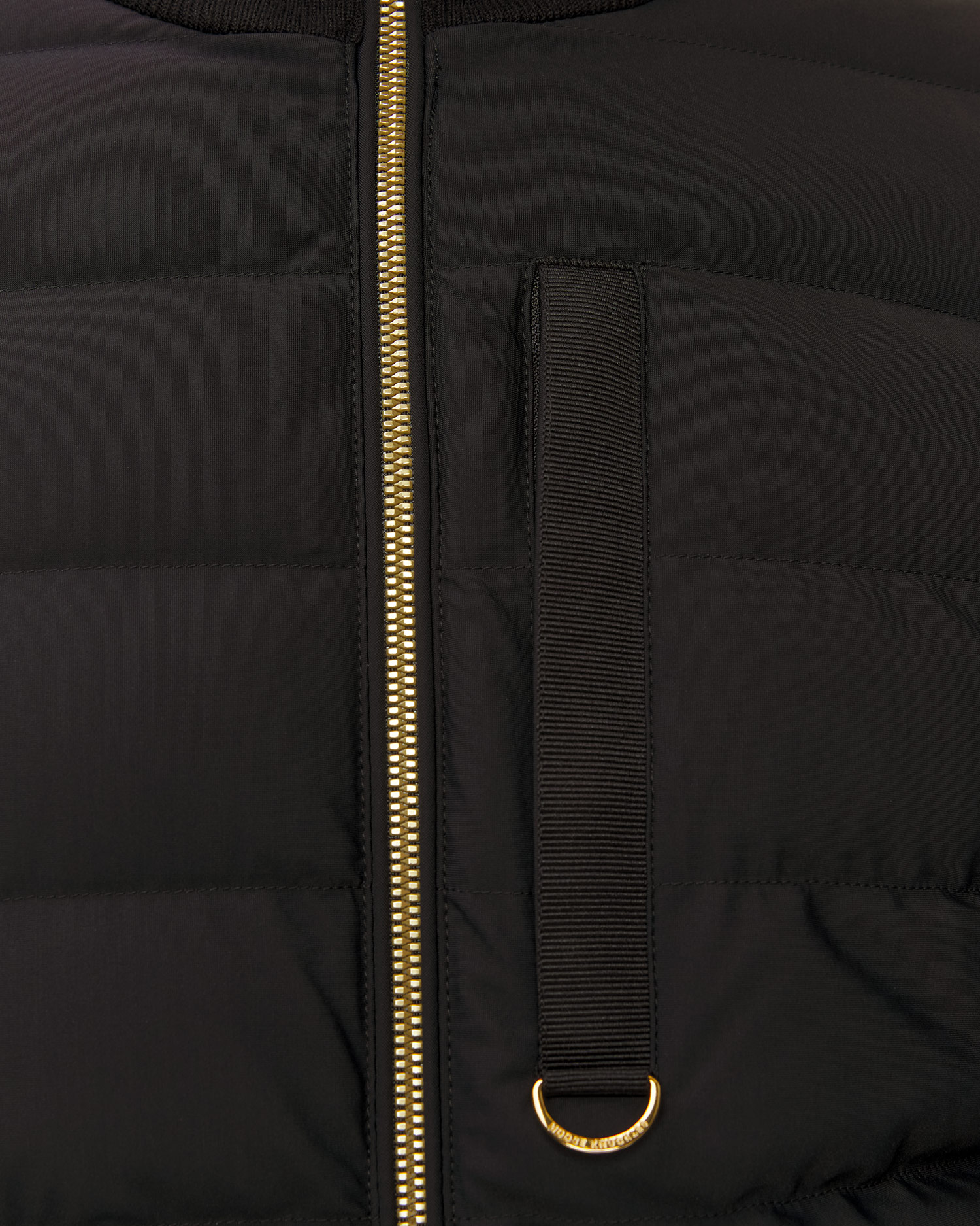 Giacca nera ibrida da uomo Moose Knuckles Kamet Hybrid Jacket Gold