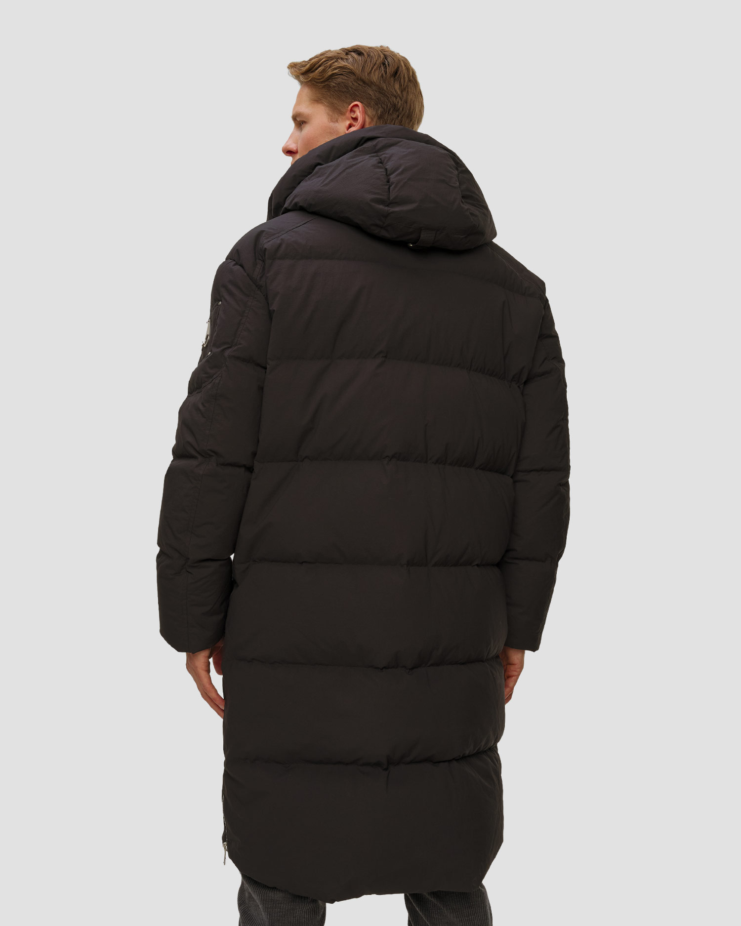 Men's black jacket Moose Knuckles Everest Long Puffer