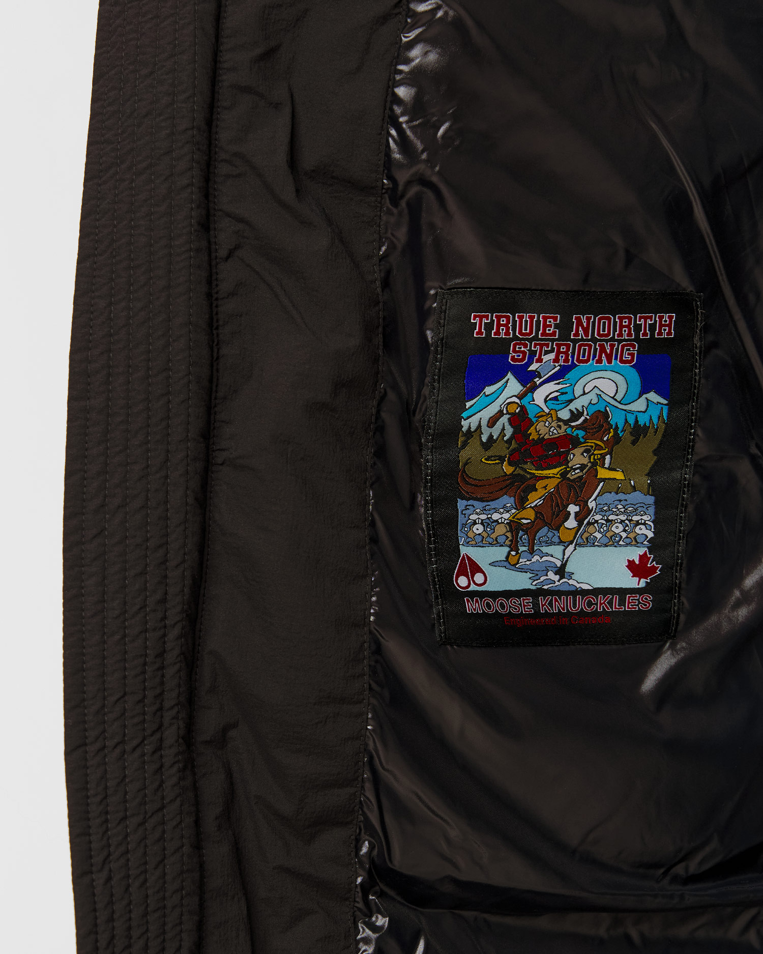 Men's black jacket Moose Knuckles Everest Long Puffer