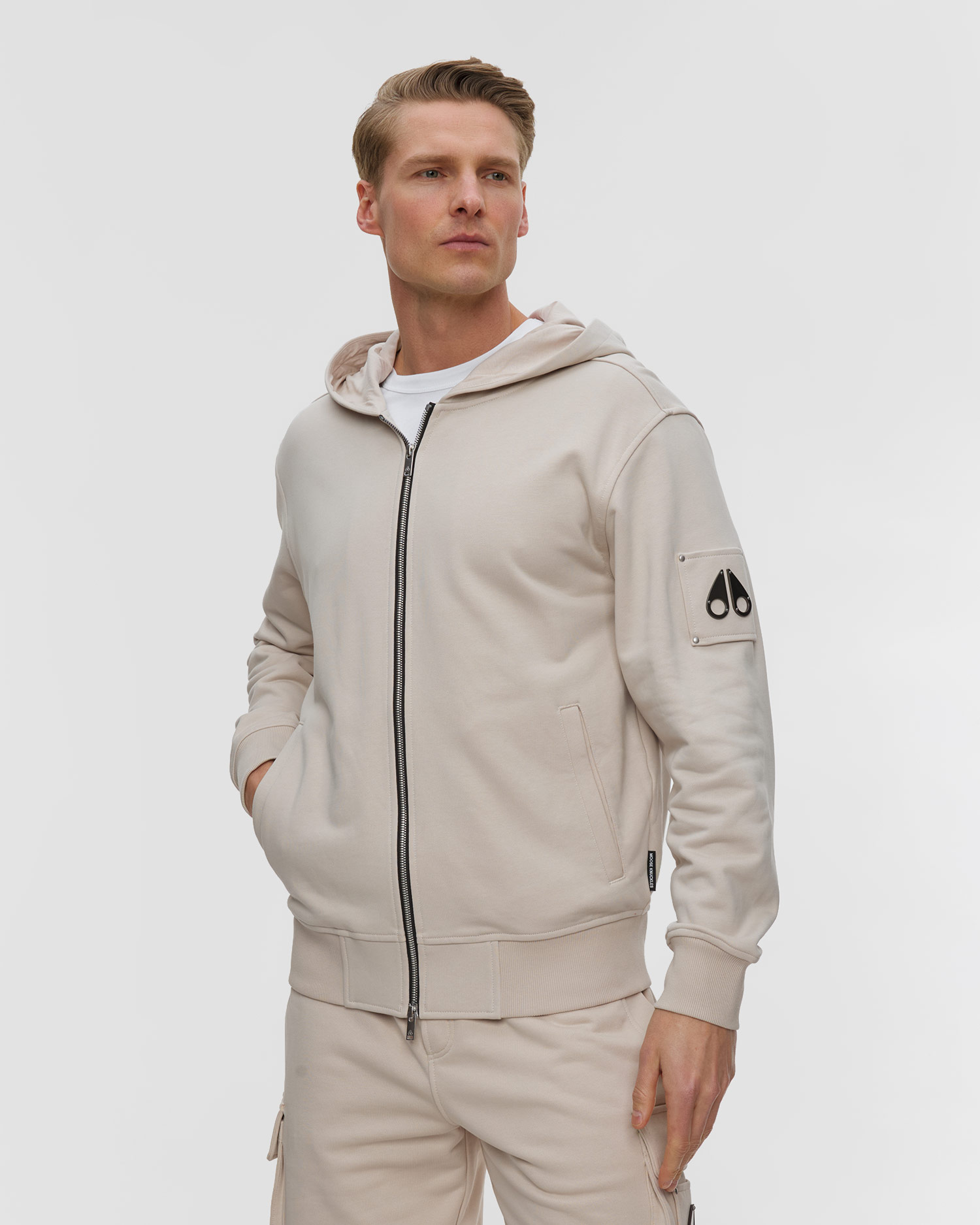 Pánská mikina s kapucou Moose Knuckles Hartsfield Zip-Up